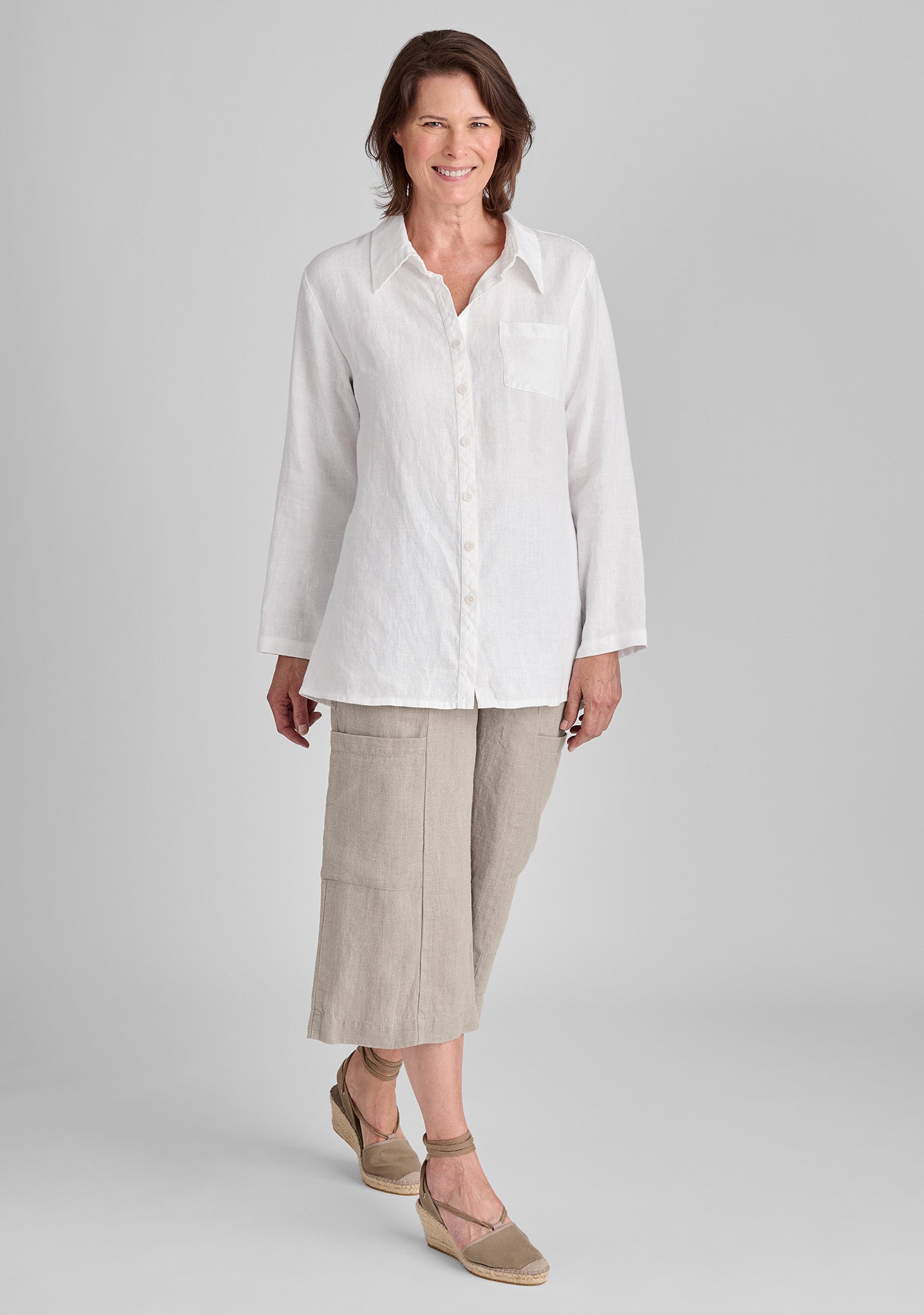 Flattering Linen Crop Pants for Women - Comfortable & Stylish Summer Casual Wear for Beach, Travel & Everyday Outfits