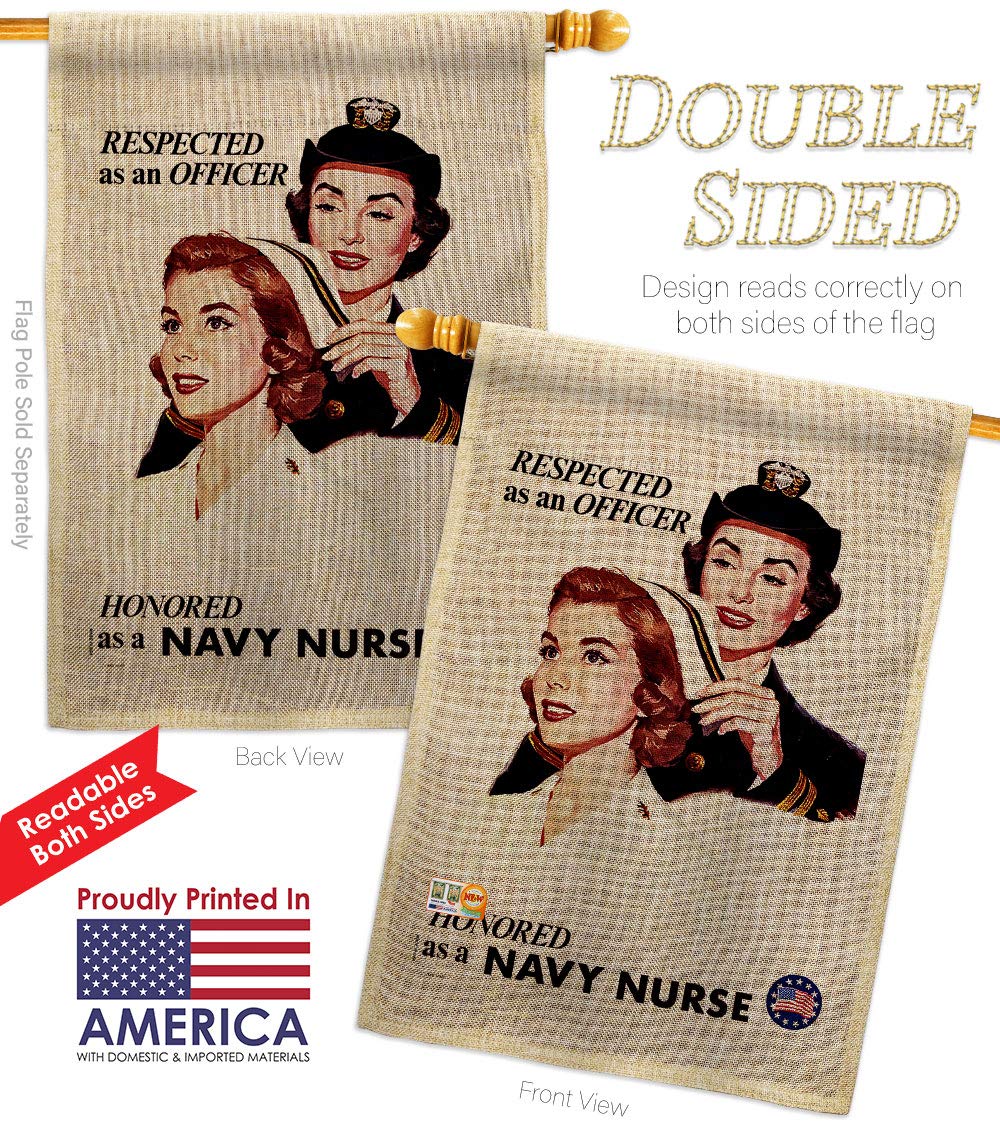 US Navy Seabee Military Garden Flag Kit - Double-Sided 28x40 Inch Patriotic Burlap House Banner for Veterans, Armed Forces & Retirees | Made in USA | Perfect for Yard Decoration, Memorial Day & Military Appreciation Gifts