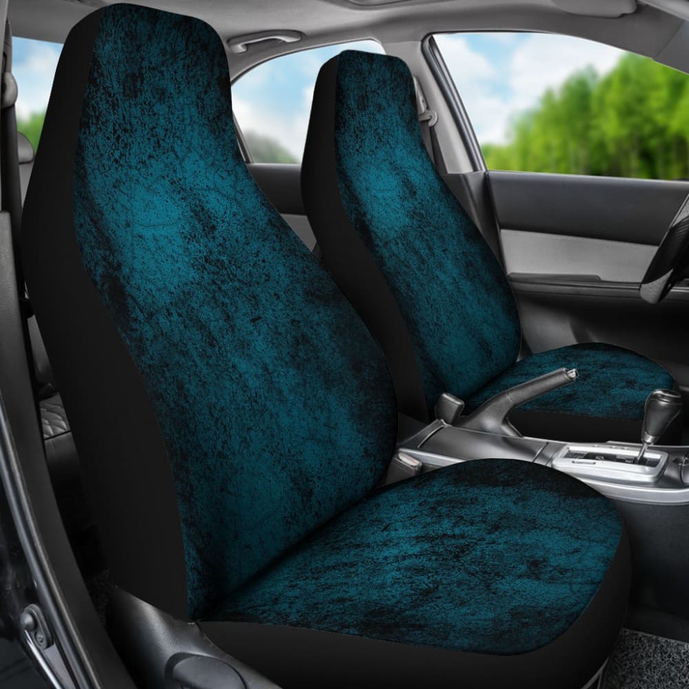 Premium Navy Blue Grunge Style Car Seat Covers - Universal Fit for Cars, Trucks & SUVs - Perfect Gift for Car Enthusiasts & Road Trips