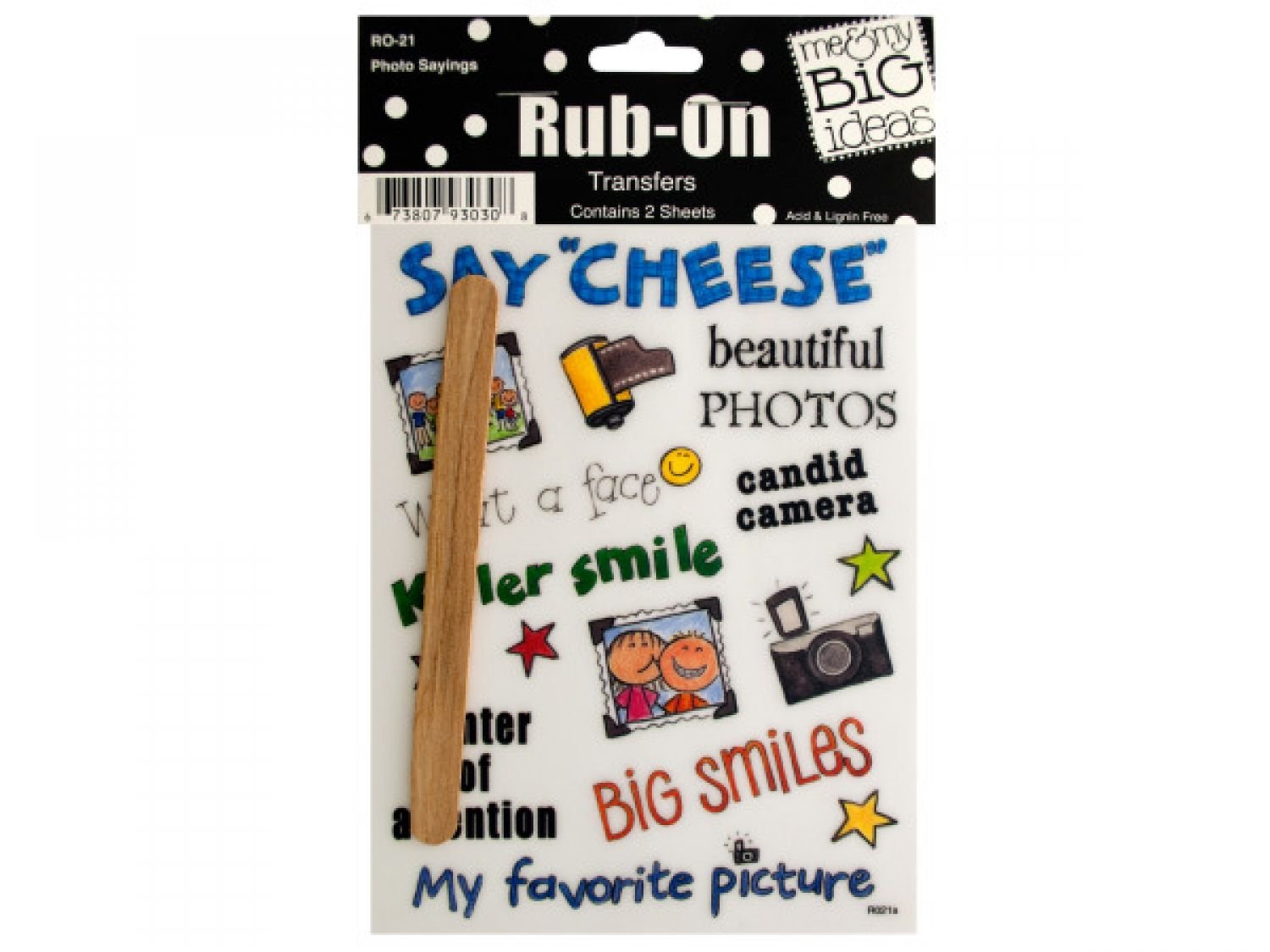 Bulk Photo Sayings Rub-On Transfers - Set of 72 for Scrapbooking, Card Making & DIY Crafts - Easy-to-Use Decorative Transfers for Albums, Journals & Home Decor Projects