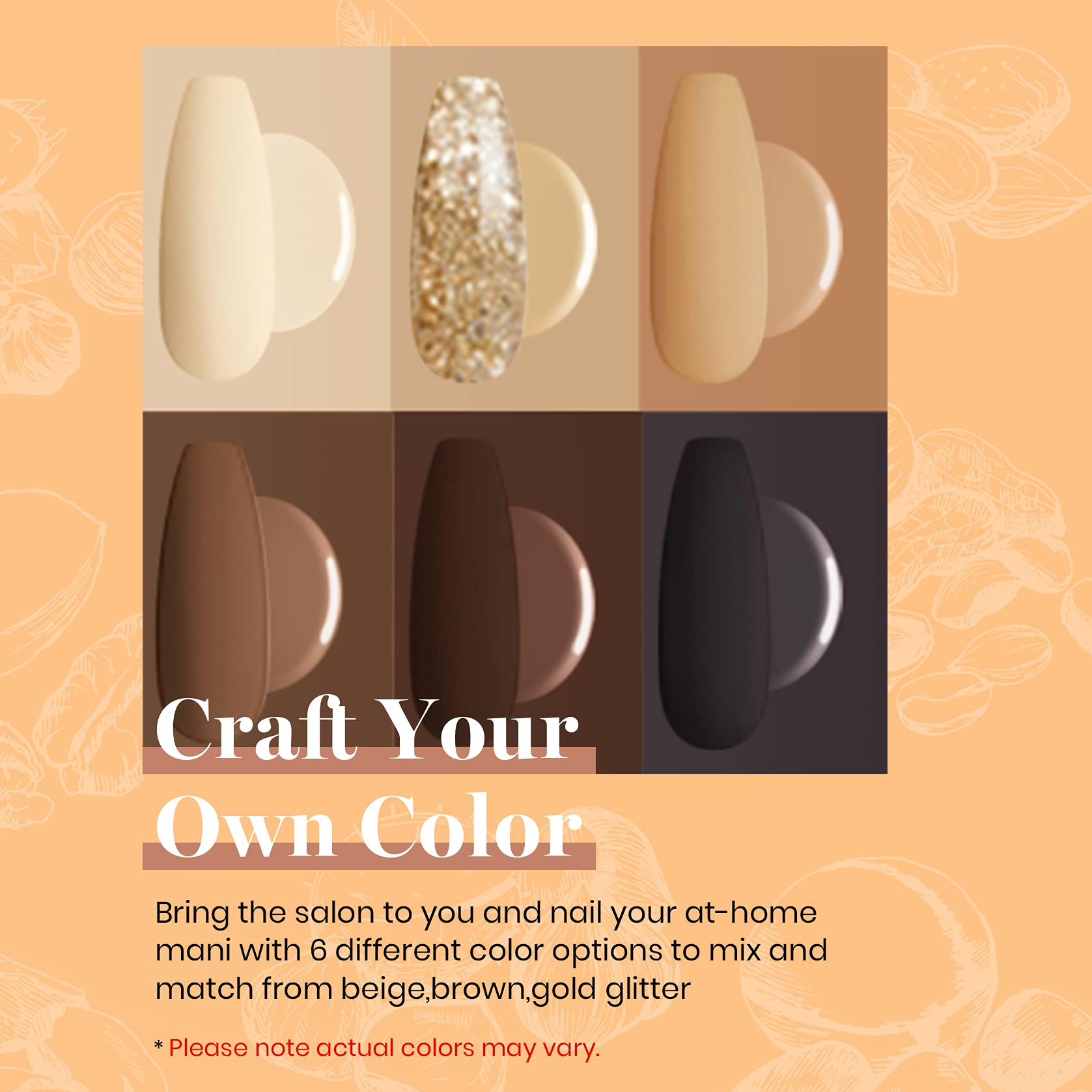 Beetles Gel Nail Polish Kit - 6 Colors for Manicure & Nail Art Gifts