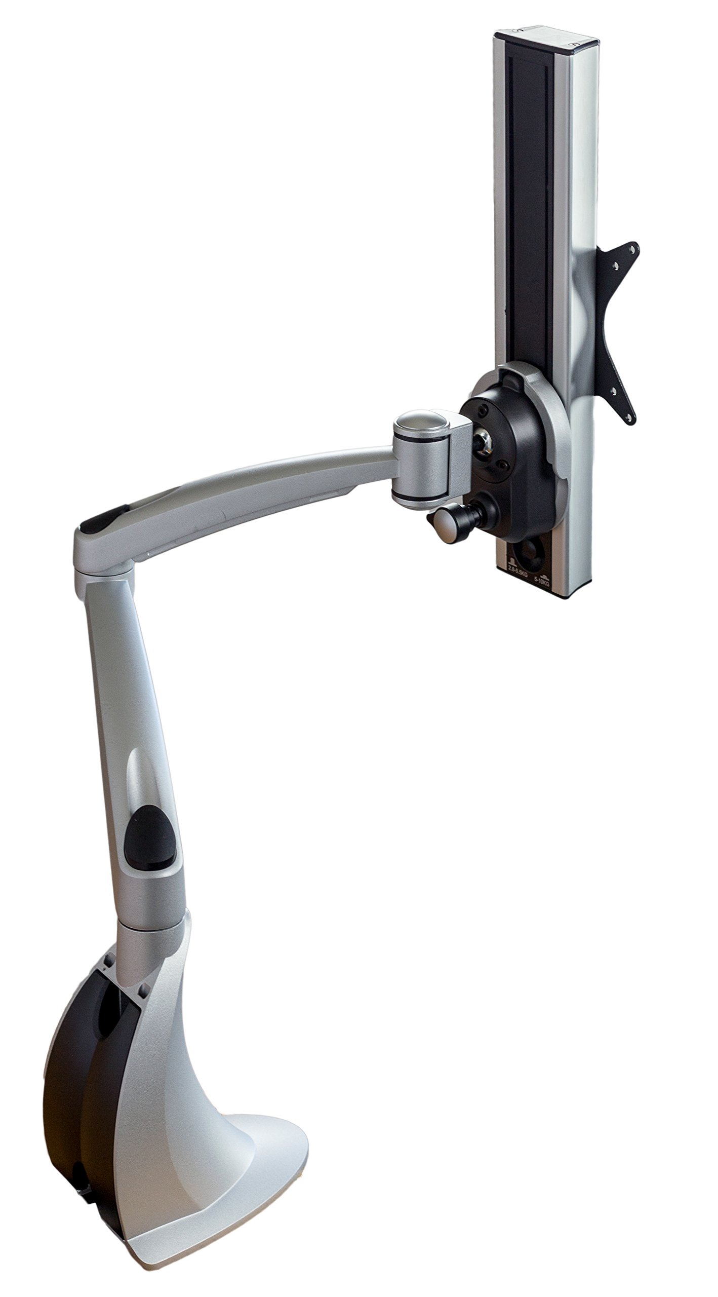 Mount-It! Adjustable Monitor Desk Mount - Full Motion Swivel & Tilt Stand with Quick Release Arm & Grommet Base for Single Screen (22-35 Inch) - Perfect for Home Office, Gaming Setup & Workspace Ergonomics