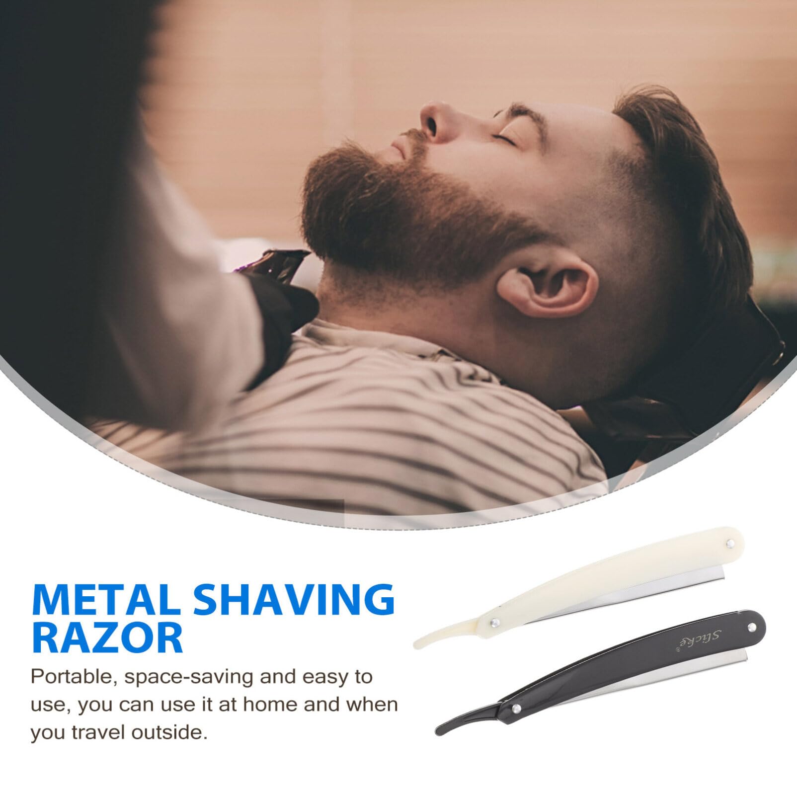 Healvian 2-Pack Barber Straight Razor Holder - Stainless Steel Shaving Blade Stand for Old Fashioned Manual Razors (Blades Not Included) | Perfect for Salon, Barber Shop & Home Grooming