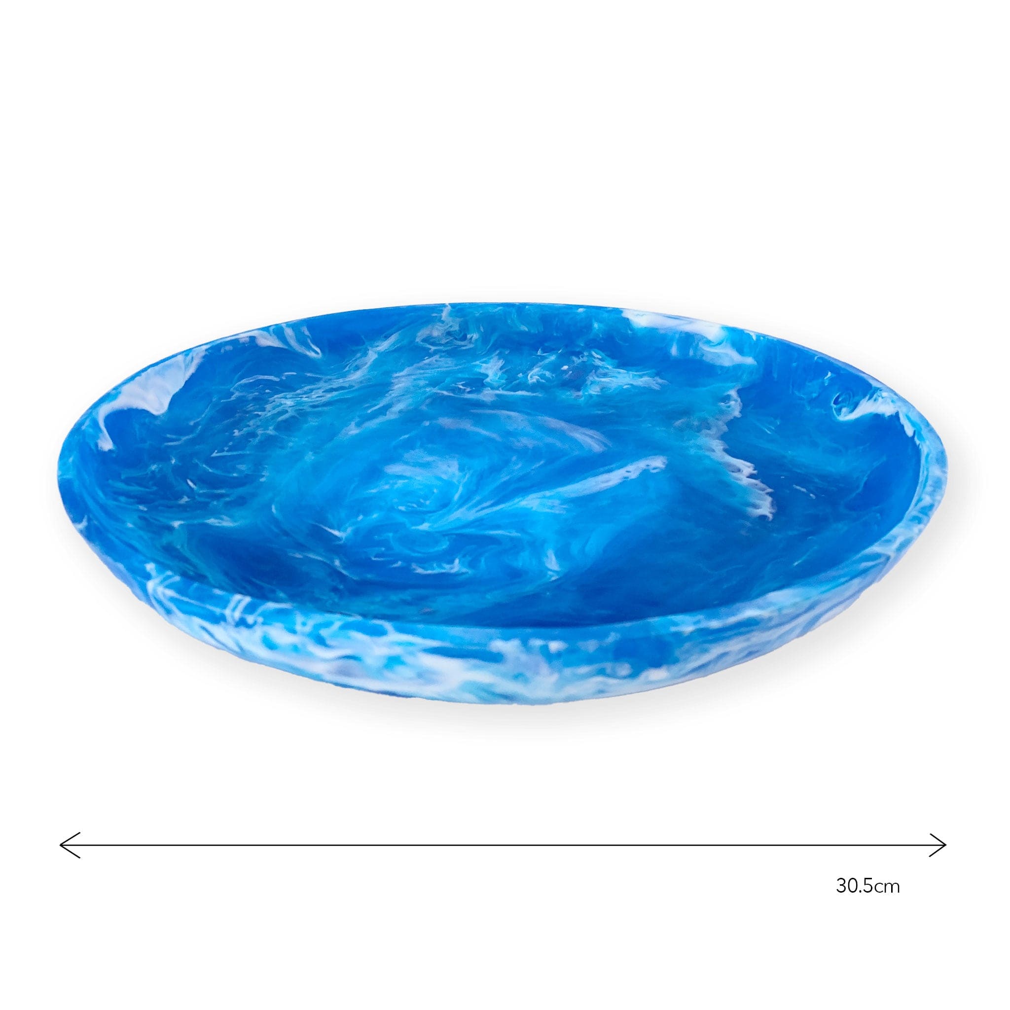 Handmade Waterlily Swirl Resin Serving Tray - Unique Epoxy Resin Art Platter for Dining, Entertaining & Home Decor - Perfect for Parties, Weddings & Gift Giving