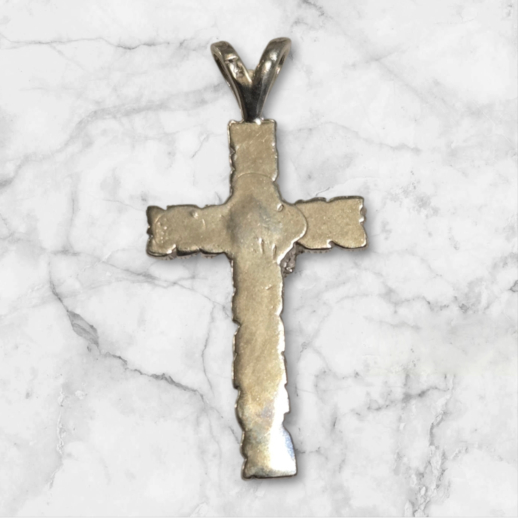 Solid Sterling Silver or 14kt Gold Rose Cross Pendant - Handcrafted in USA - Perfect for Religious Jewelry, Gifts & Everyday Wear