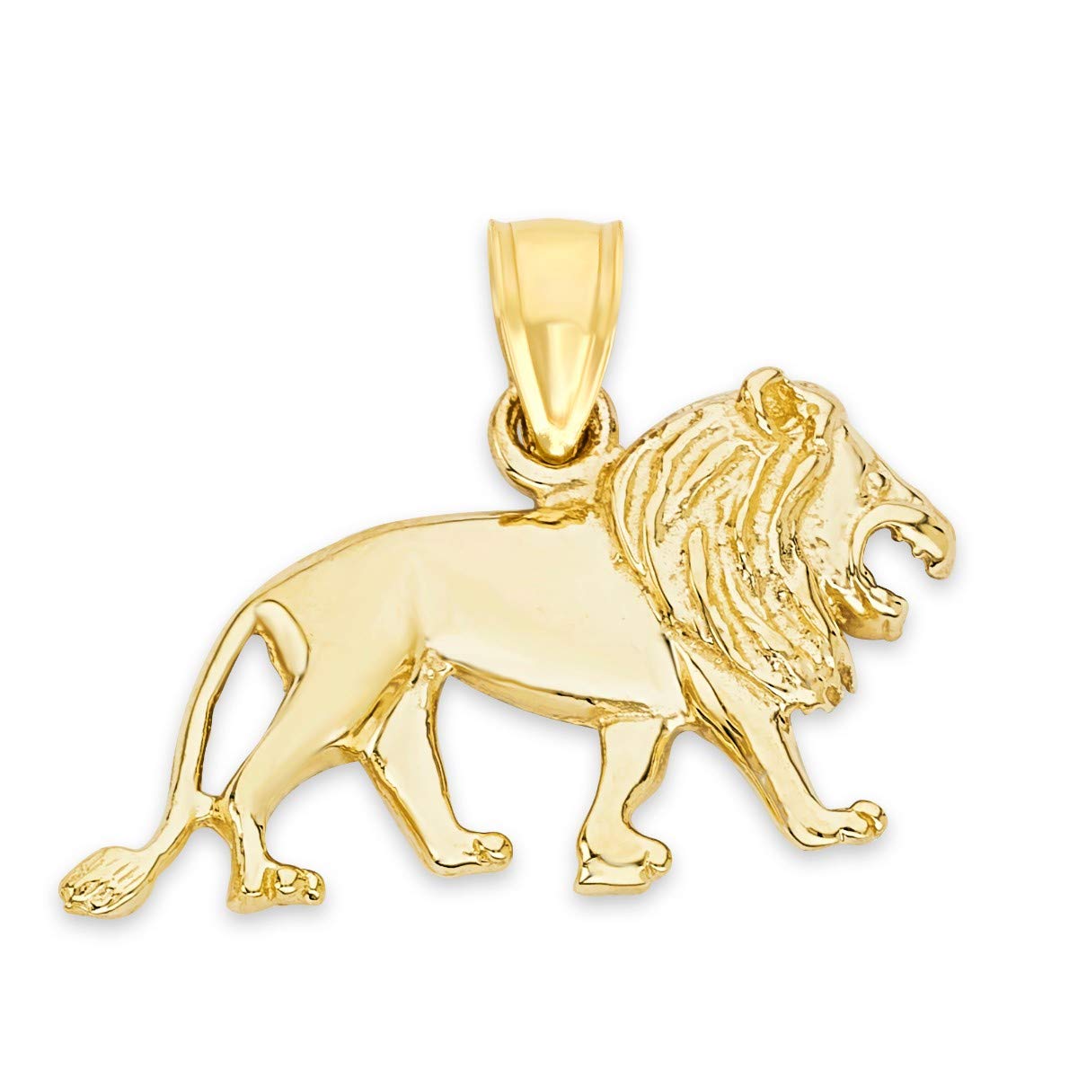 10K Real Solid Gold Lion Pendant Necklace - Zodiac Leo Jewelry for Women, Astrology Birthday Gift for Her - Perfect for Birthday, Anniversary & Special Occasions