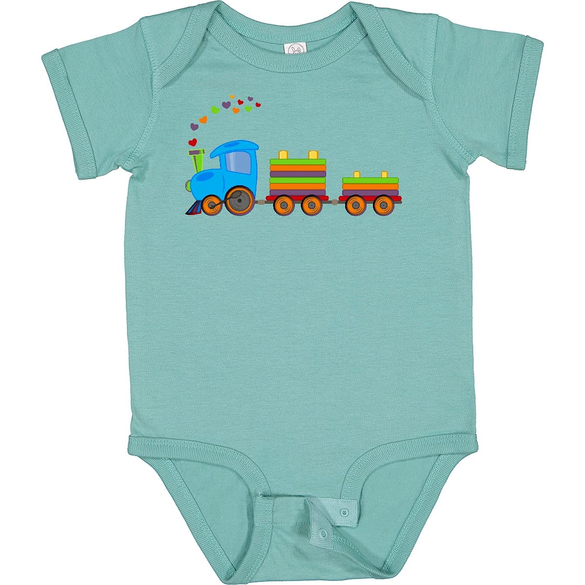Inktastic Colorful Toy Train Baby Bodysuit - Soft Cotton Onesie for Infants & Toddlers - Perfect for Playtime, Daycare & Family Photos
