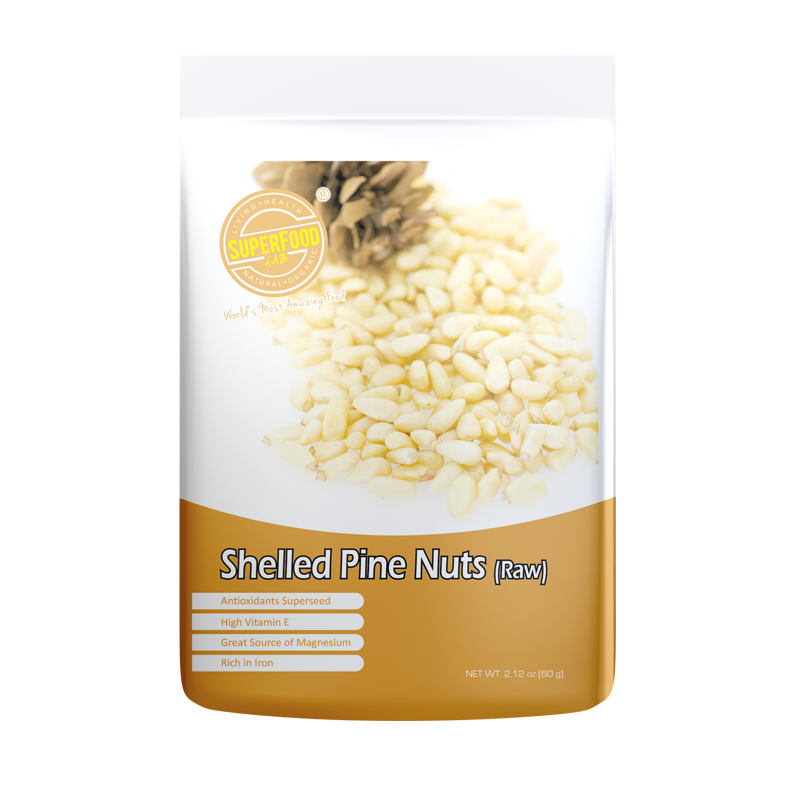 Premium Raw Shelled Pine Nuts - Organic, Non-GMO, Unsalted | Perfect for Salads, Pesto, Baking & Healthy Snacking
