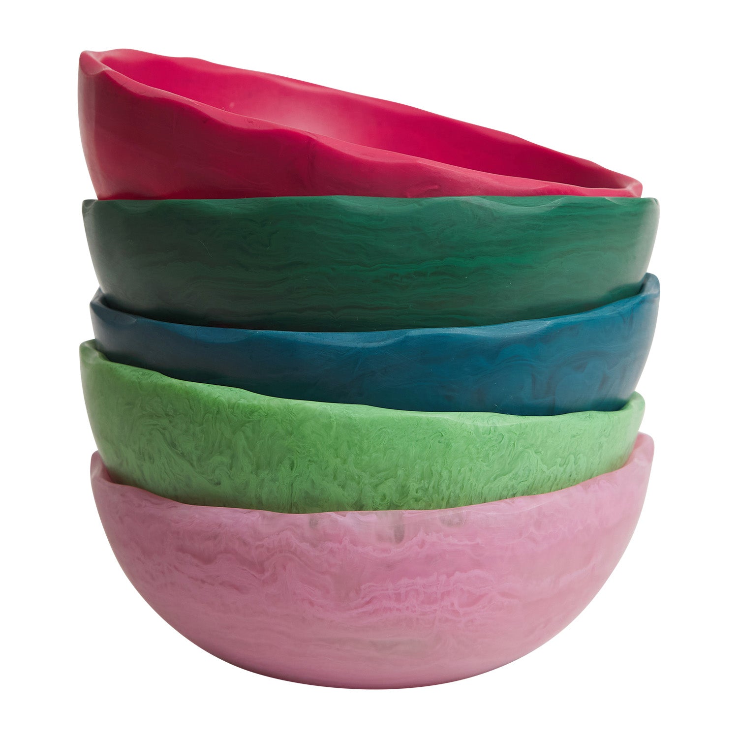 Sloane Bowl - Premium Ceramic Serving Bowl in Fuchsia Pink - Perfect for Salads, Pasta, Soup & Entertaining