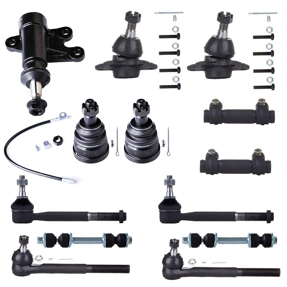 ROADFAR Ball Joint Idler Arm Sway Bar Tie Rod End Adjusting Sleeve Suspension Kit - Compatible with 1995-1999 C1500 Suburban, 1993-2000 C2500, 1993-1999 C2500 Suburban & 1993-2000 C3500 Trucks - Set of 2 - Perfect for Off-Roading, Towing & Heavy-Duty Suspension Upgrades