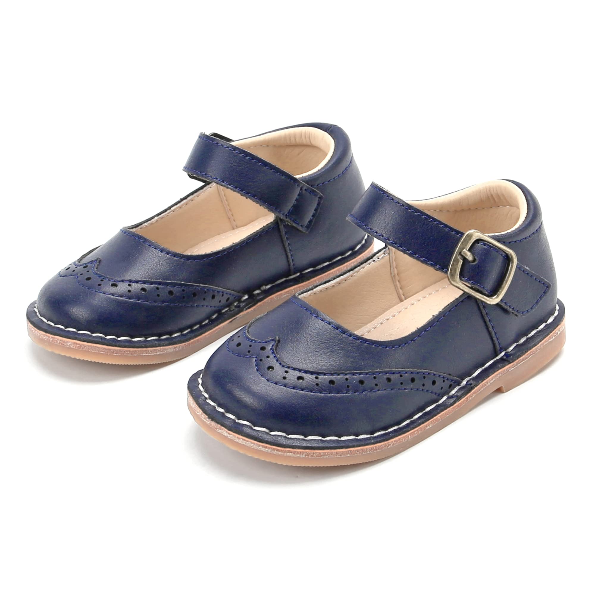 THEE BRON Toddler & Little Girls Mary Jane Flats - Comfortable School Party Dress Oxford Shoes for Kids | Perfect for Weddings, Holidays & Everyday Wear