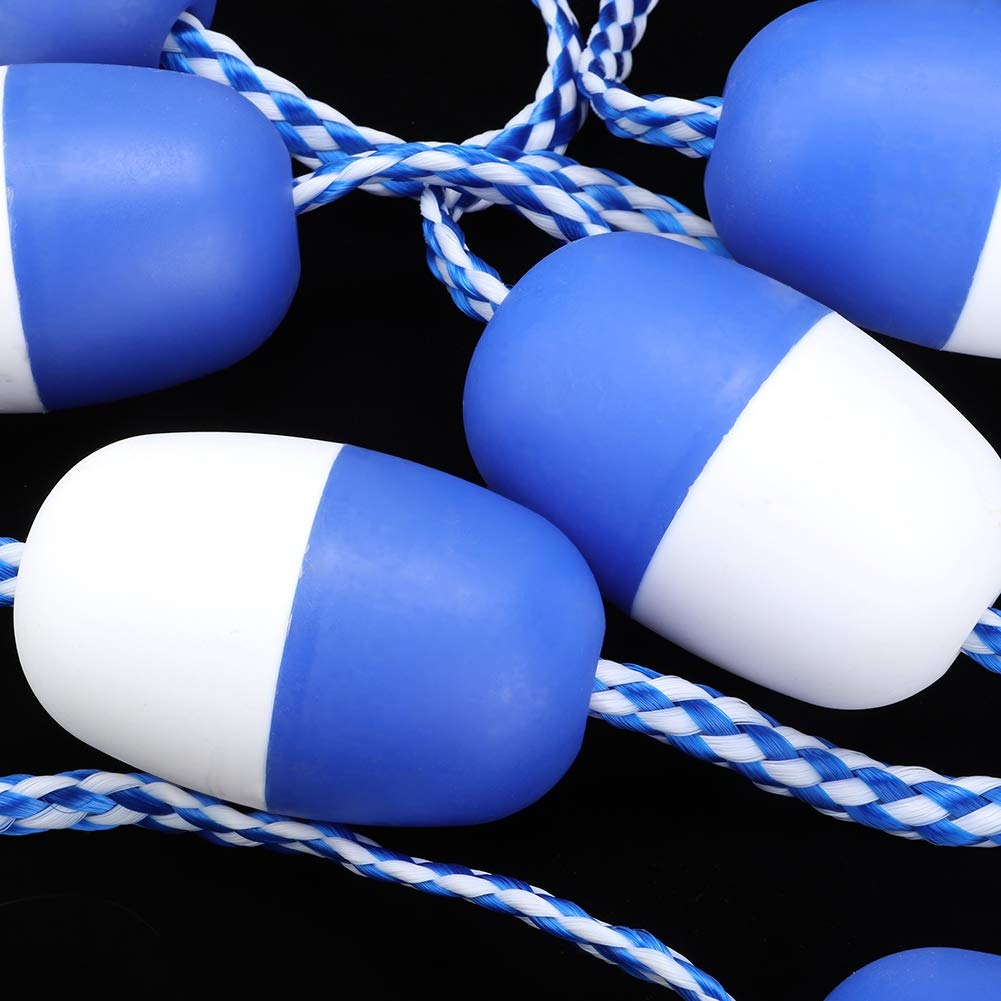 TOPI NCN 5M Swimming Pool Safety Divider - Nylon Floating Rope Lane Line with 11 Buoyant Balls for Pool Equipment & Water Separation | Perfect for Competitive Swimming, Water Safety, and Pool Organization
