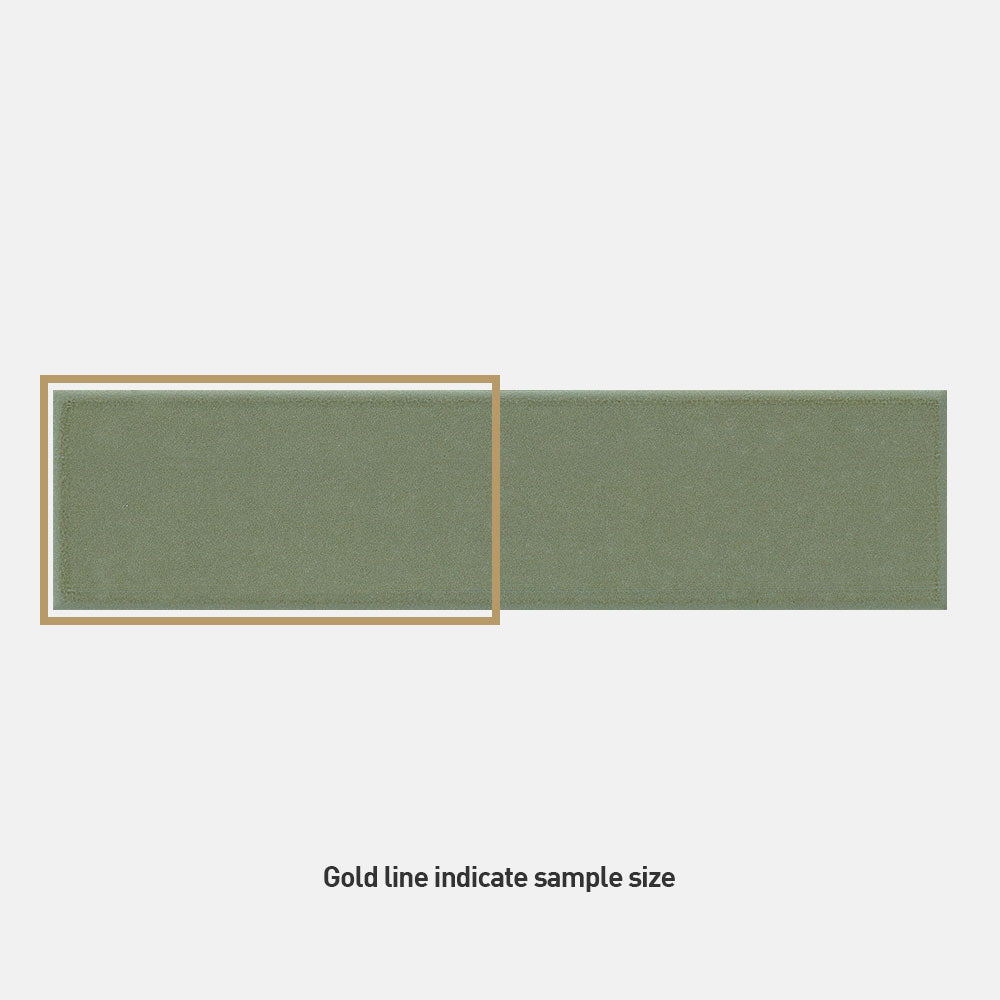 Osaka Mix Shade Forest Green 75x300mm Matte Subway Tile - Perfect for Kitchen Backsplash, Bathroom Walls & Modern Interior Design