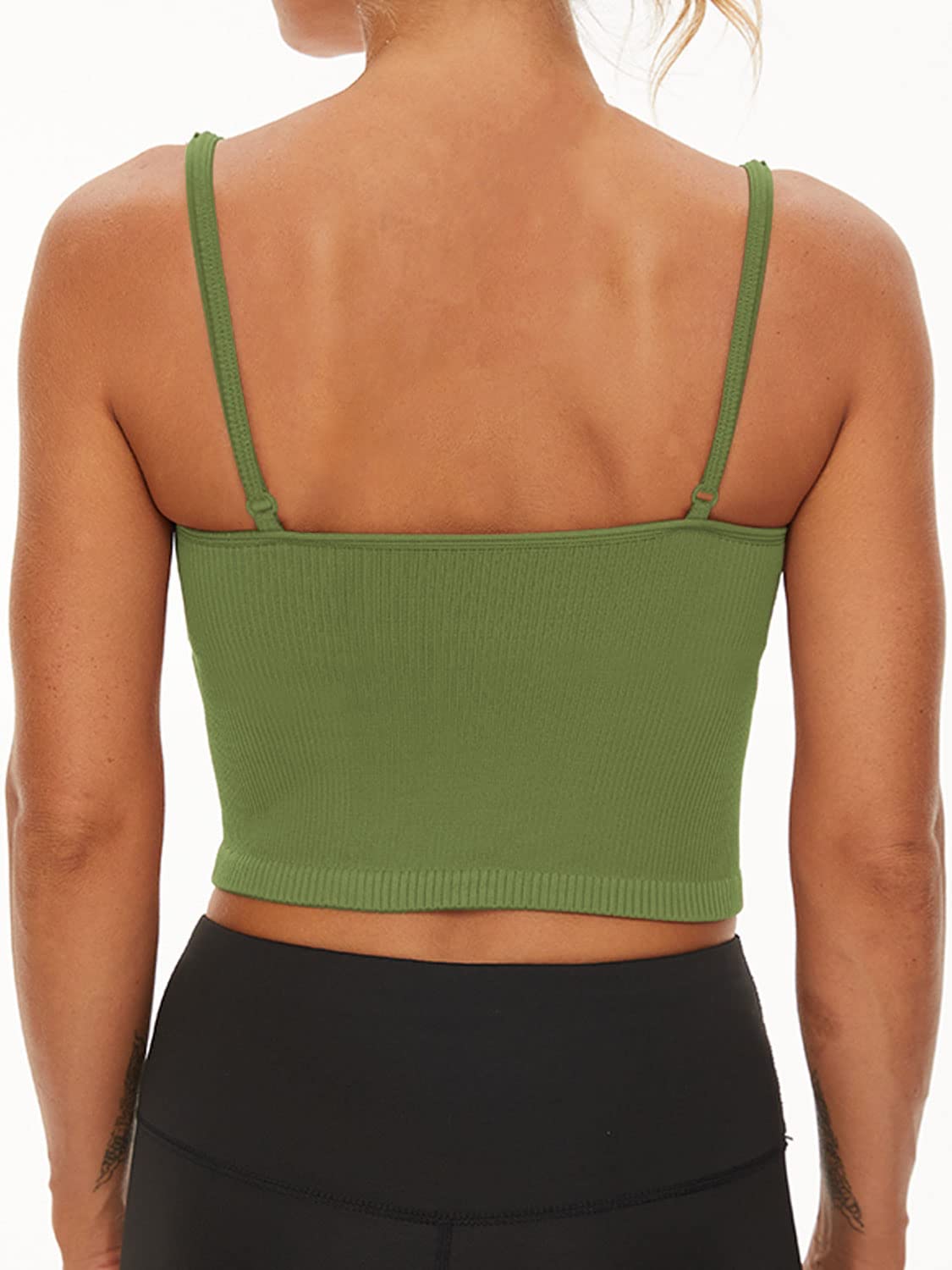 FelFory Seamless Sports Bra for Women - Workout & Yoga Top with Built-in Support