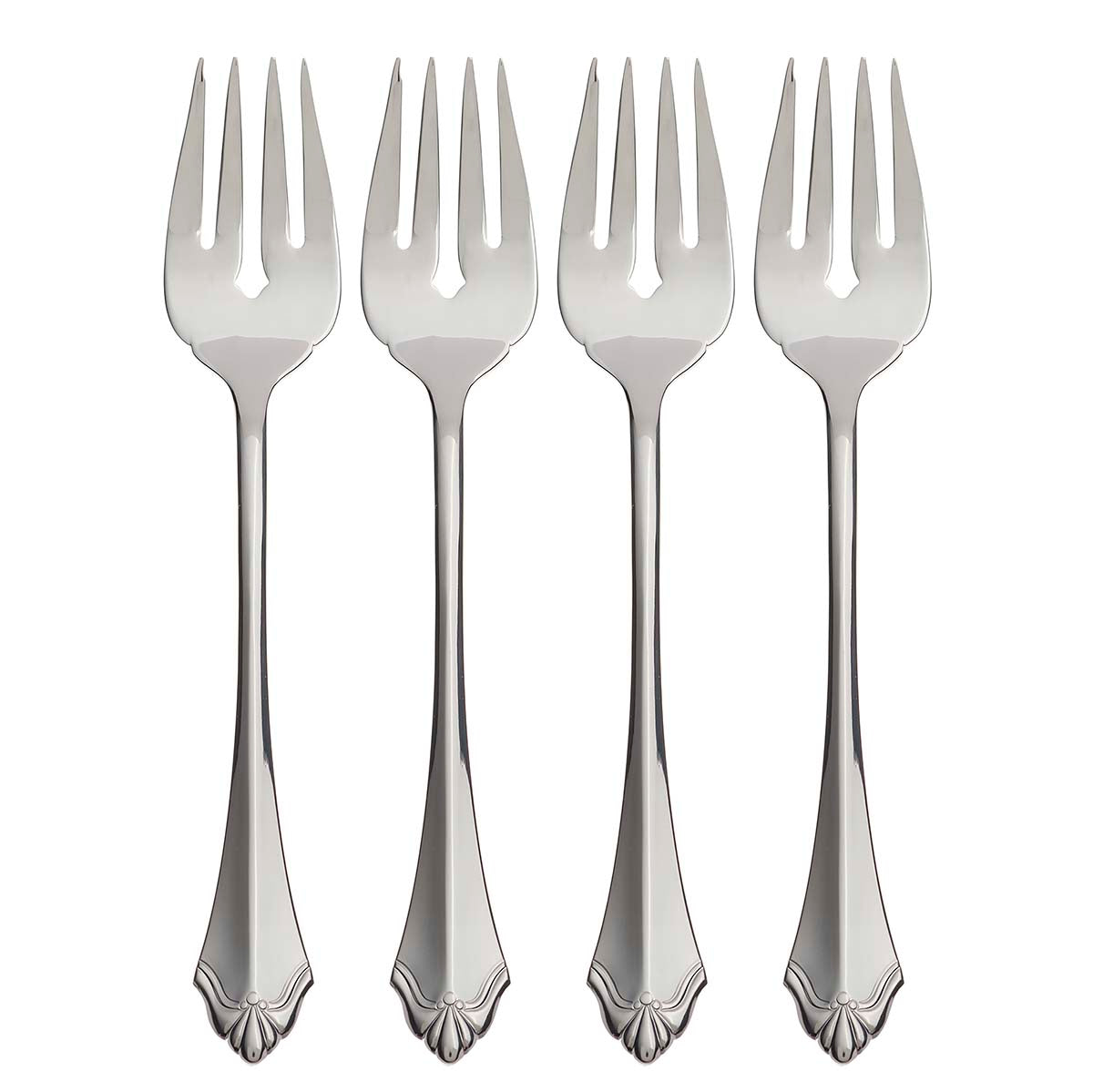 Kenwood Stainless Steel Salad Forks Set of 4 - Elegant Flatware for Dinner Parties, Picnics & Everyday Dining