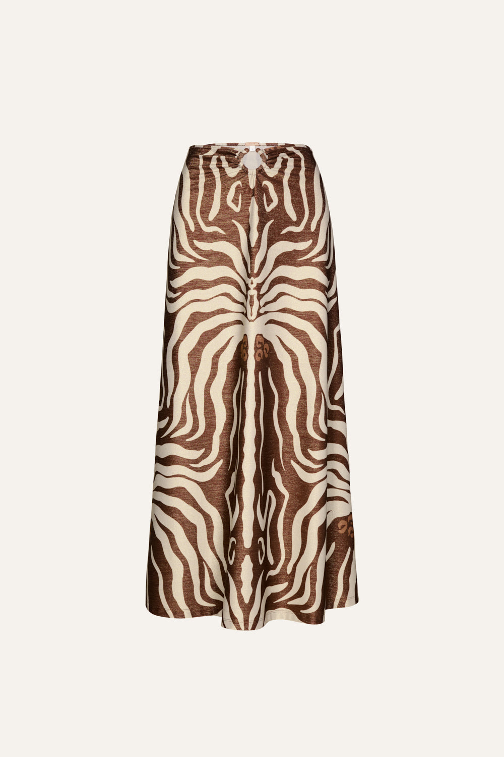 Stylish Brown Keel Skirt for Women - High Waist A-Line Midi Skirt - Perfect for Office, Party & Casual Wear