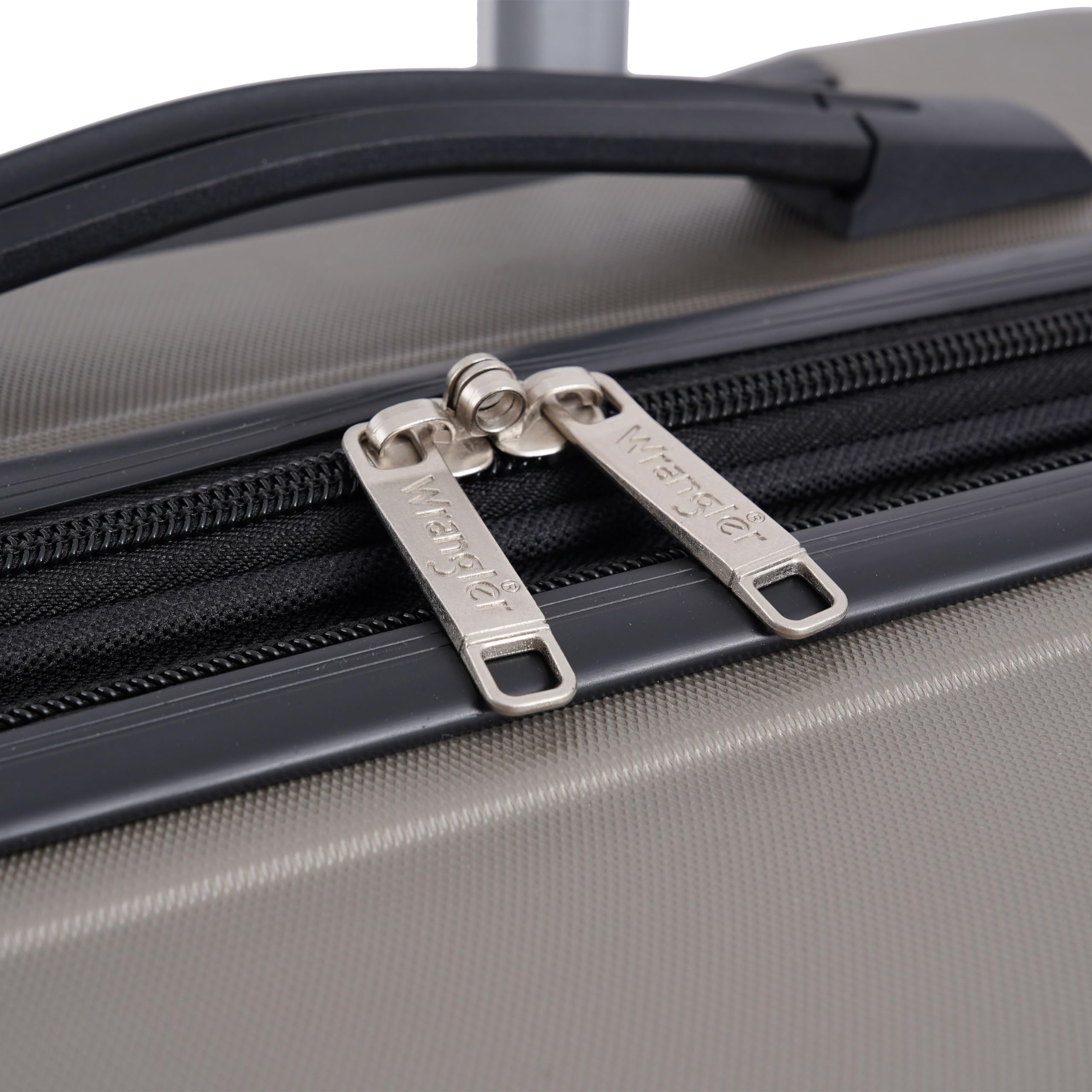 Wrangler Miami 4-Piece Luggage & Packing Cubes Set in Desert Taupe - Perfect for Travel Organization, Suitcase Packing & Carry-On Accessories