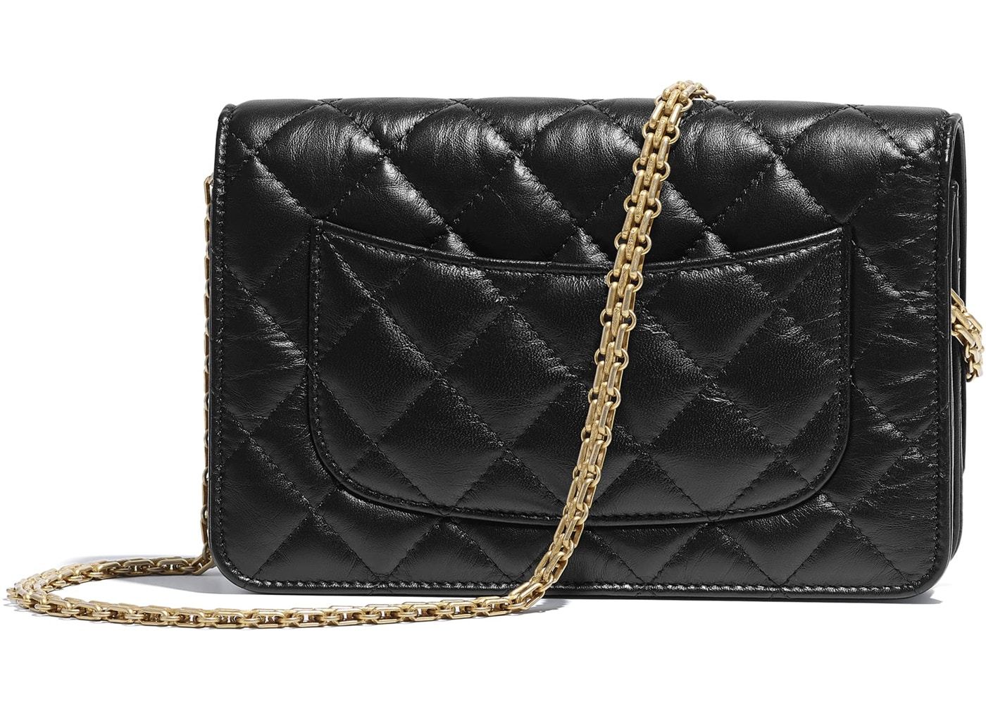 Chanel Wallet On Chain WOC - Black Aged Calfskin Crossbody Bag for Women | Perfect for Evening Out, Date Night & Travel