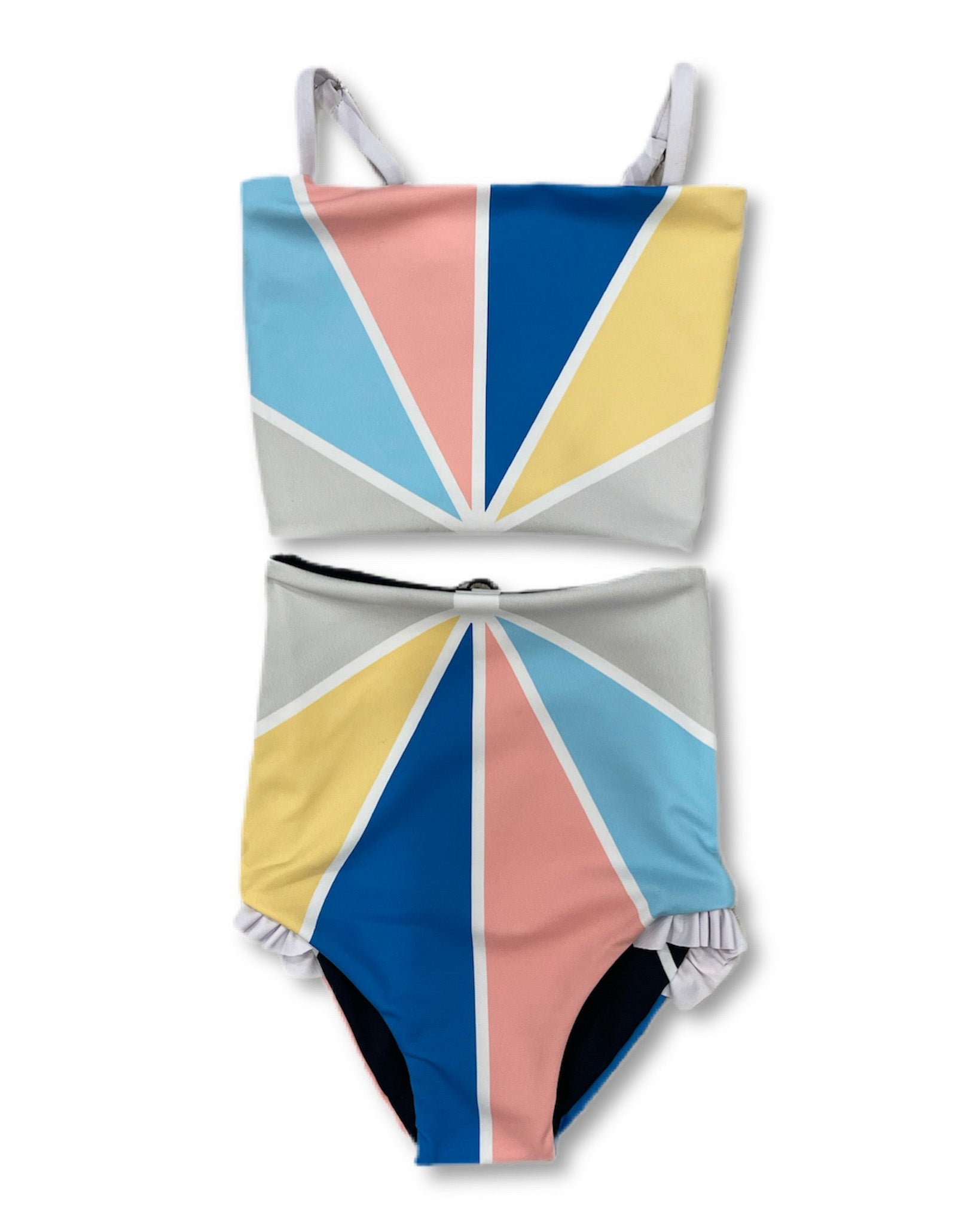 Baby Madi Reversible Tankini Swimsuit for Girls - 2-in-1 Bathing Suit with UPF 50+ Sun Protection - Perfect for Pool, Beach & Summer Water Activities - $24