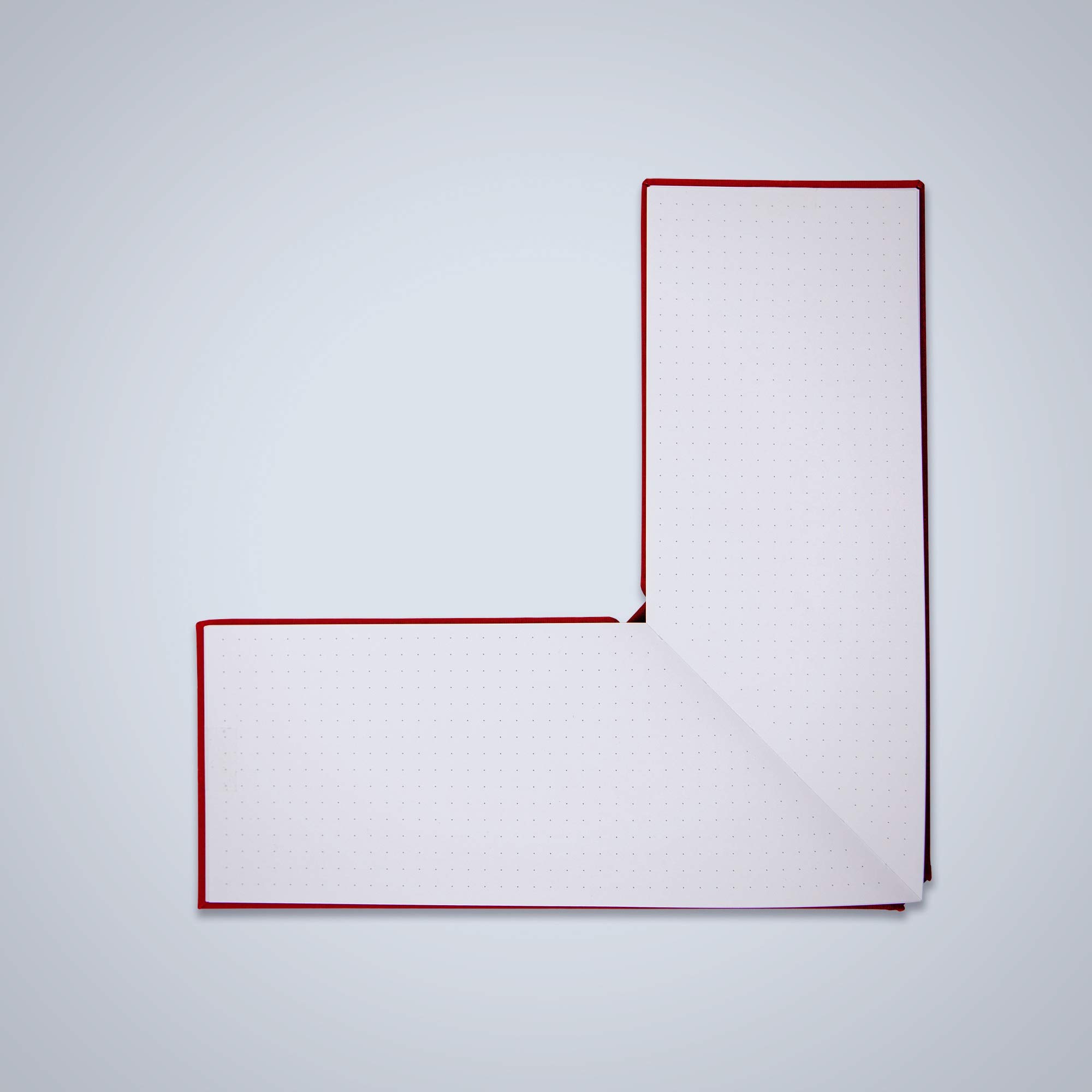 Premium L-Shaped Hardcover Sidekick Notebook - Red | Durable & Stylish for Office, School & Creative Writing | Perfect for Professionals & Students
