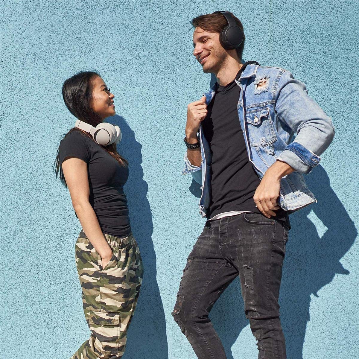 Panasonic RB-M500B Wireless Bluetooth Headphones with Deep Bass, XBS DEEP & Bass Reactor Technology - Immersive Sound for Music, Gaming & Movies (Black)