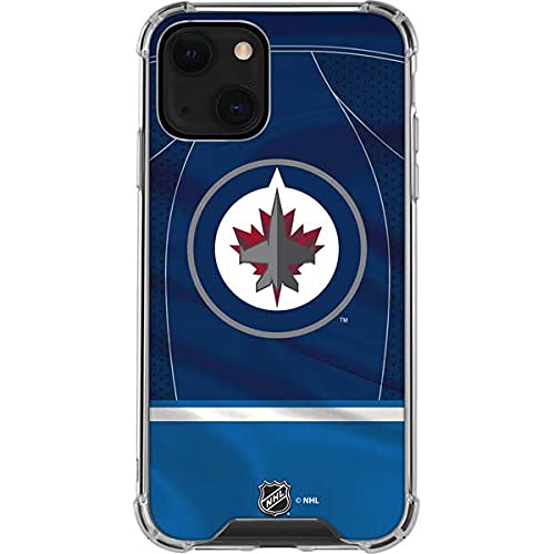 Official NHL Winnipeg Jets Jersey Design Clear Phone Case for iPhone 13 - Durable Protective Cover for Hockey Fans & Sports Enthusiasts - Perfect for Game Days, Travel & Everyday Use