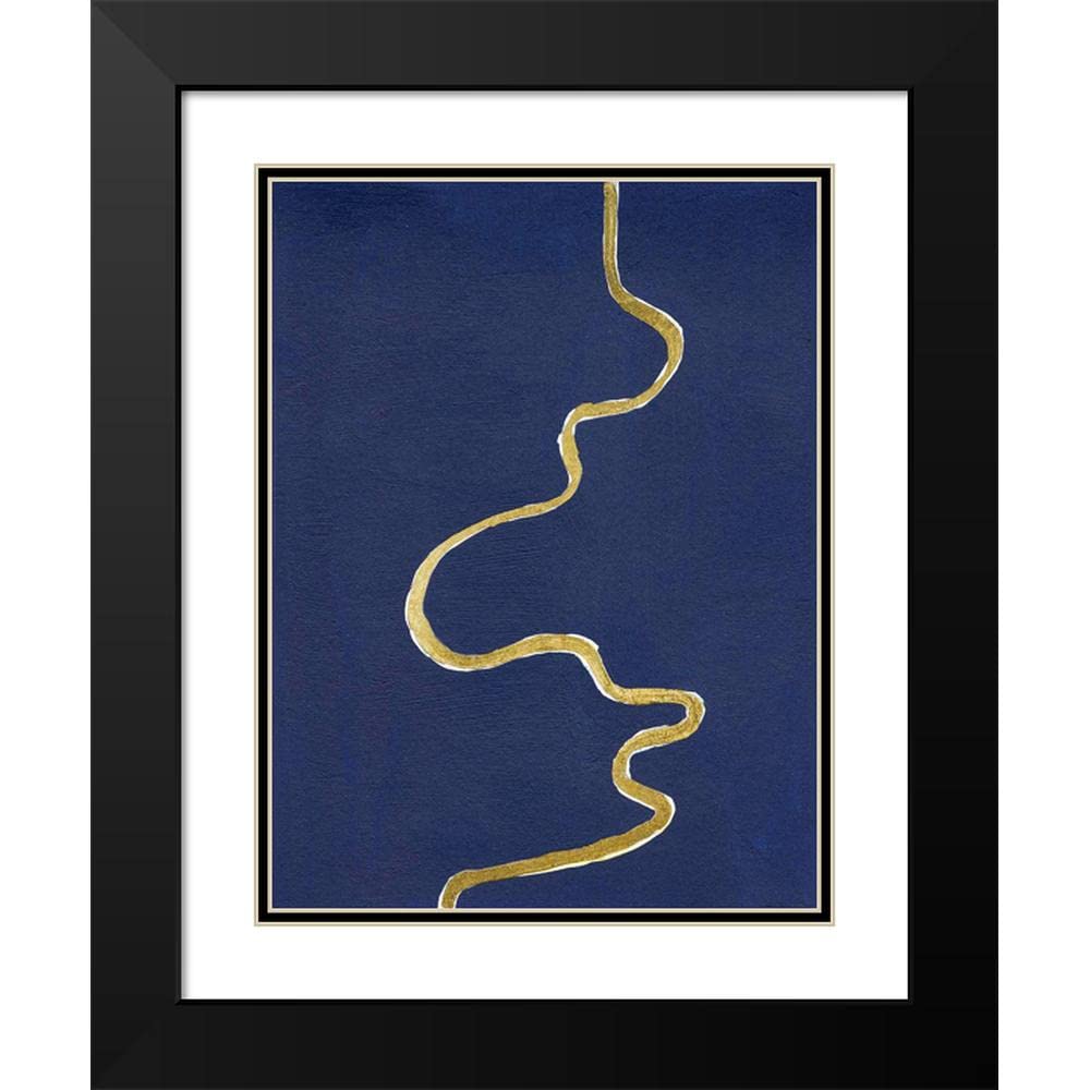 Michael Willett Oxbow I 19x24 Black Modern Wood Framed Art Print with Double Matting - Museum Quality Wall Decor for Living Room, Office & Gallery Display