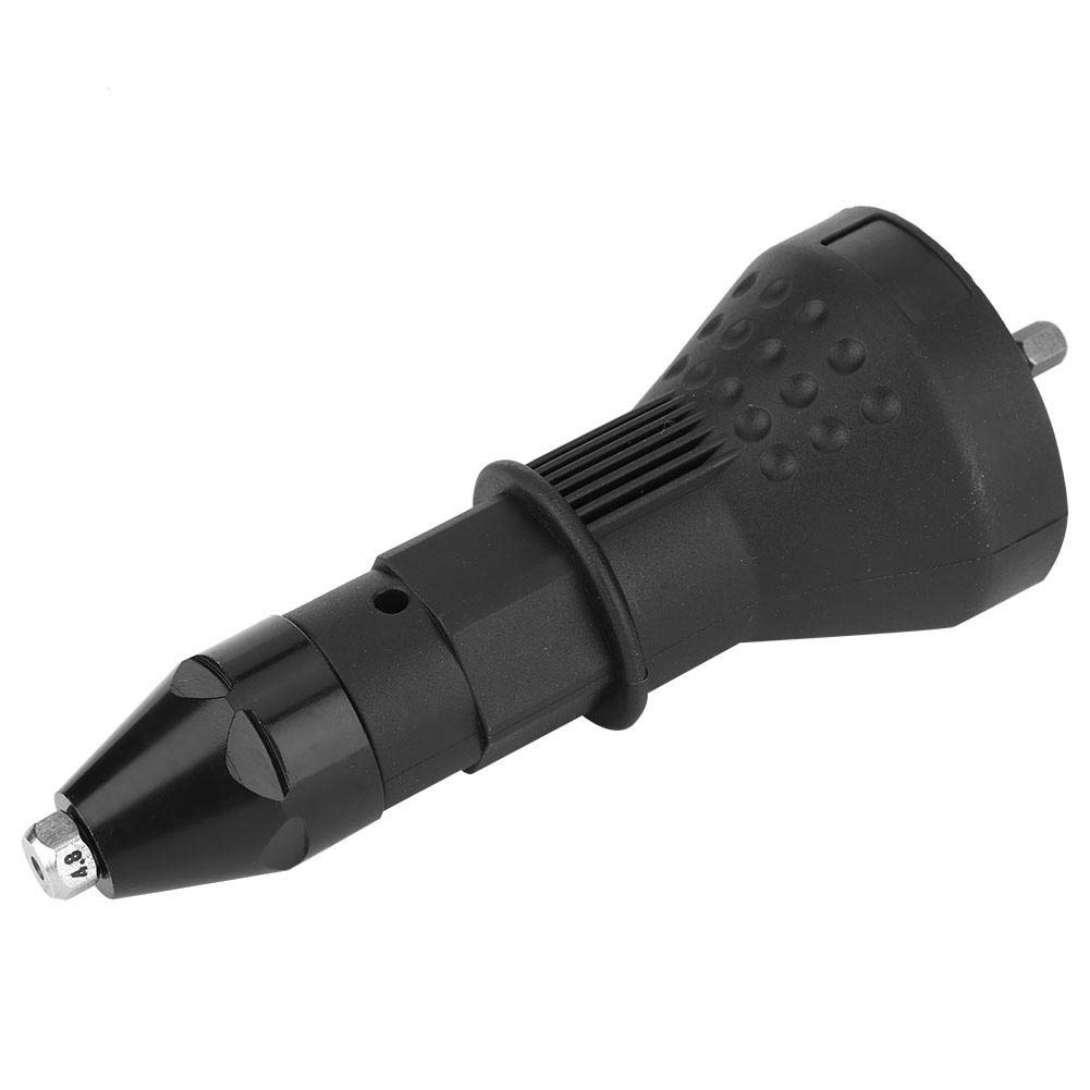 Cordless Drill Rivet Gun Kit - Electric Rivet Nut Tool Adapter for Power Drills, Insert Nut Riveter (Black) | Perfect for DIY Projects, Metalworking, and Automotive Repairs