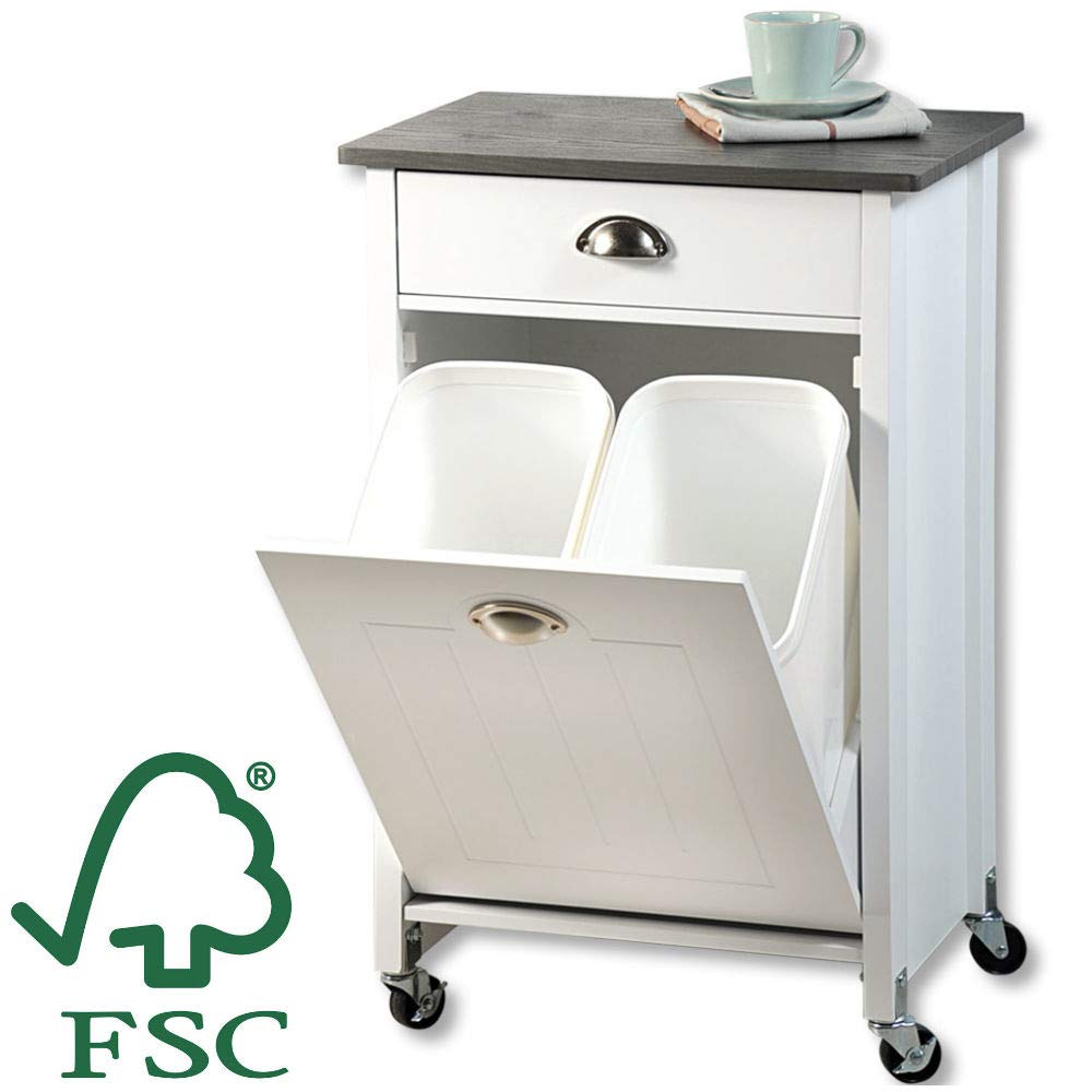 79 cm Kitchen Trolley Cart - Stainless Steel Rolling Utility Cart with Locking Wheels for Kitchen, Pantry, or Garage Organization