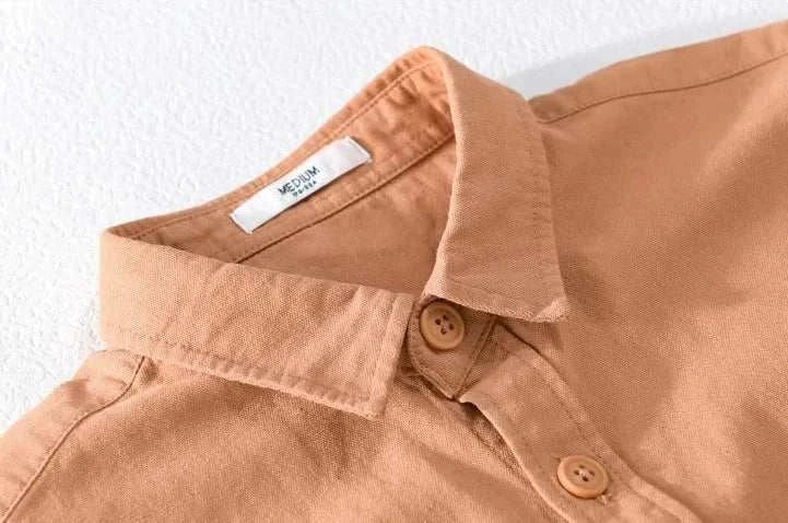 Premium Men's Short Sleeve Summer Shirt - Breathable Cotton Casual T-Shirt for Outdoor Activities, Travel & Daily Wear