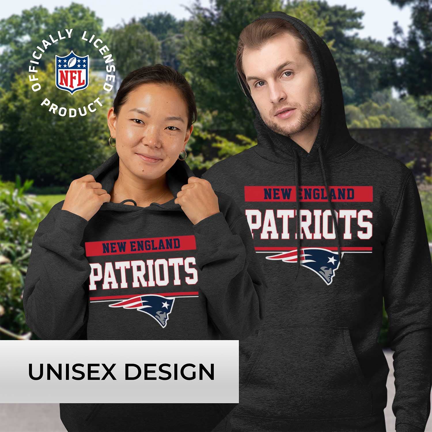 NFL Team Fan Apparel - Men's Charcoal Hooded Sweatshirt for Game Day | Cotton Polyester Blend | Stay Warm & Show Team Spirit | Perfect for Football Games, Tailgating & Casual Wear