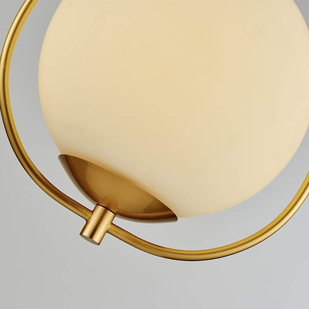 Modern Single Head Chandelier - Creative Glass Ball Pendant Light for Restaurant, Bar & Bedroom - Nordic Minimalist Design - Perfect for Dining Rooms, Living Spaces & Commercial Decor