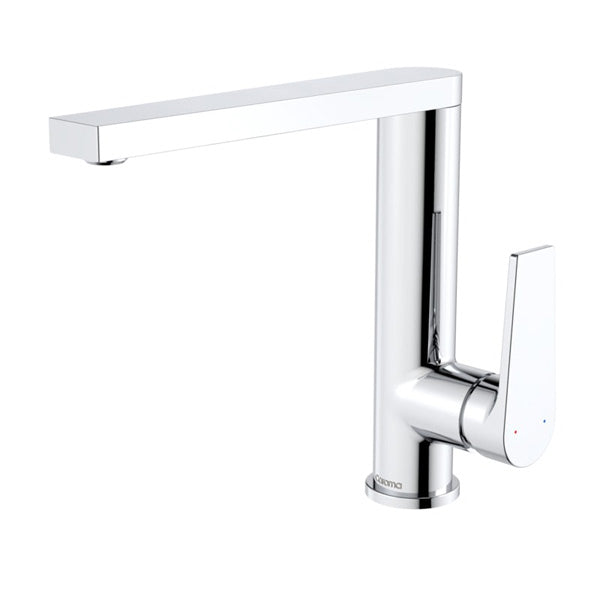 Caroma Vivas Sink Mixer - Modern Single Lever Kitchen Faucet with Pull Down Sprayer, Brushed Nickel Finish for Home & Restaurant Use