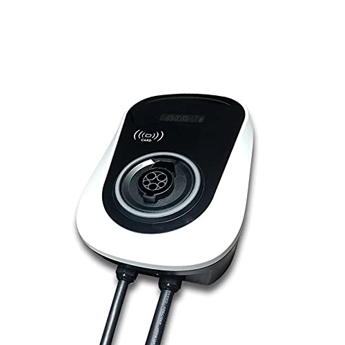 Gowe 32A 7.2kW Type 1 EV Charger - SAE J1772 Level 2 Electric Vehicle Charging Station with 1-Phase Plug - Fast Wallbox Charger for Home & Public Use