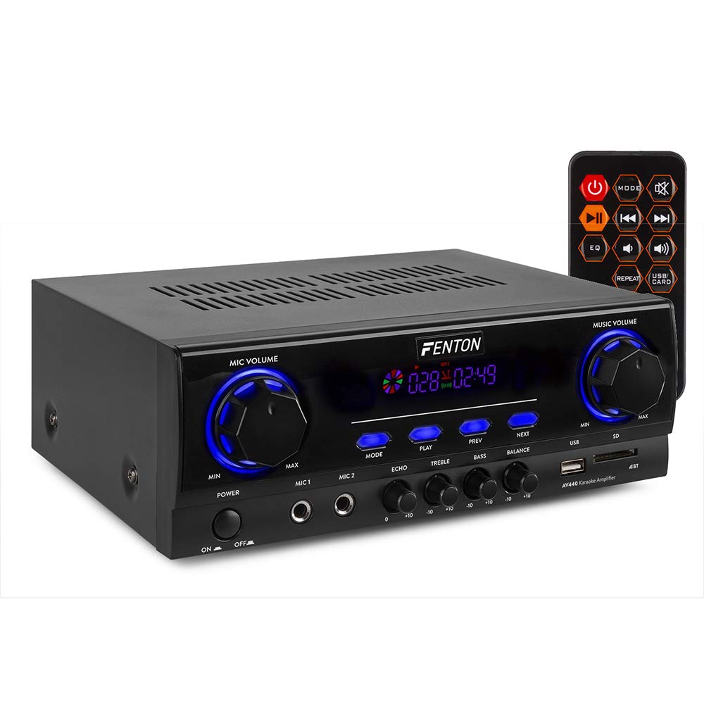MAX XEN-3508 500W HiFi Home Audio System with Bluetooth Stereo Amplifier, Multimedia Player & Karaoke - Premium Sound System for Music, Parties & Home Entertainment | Perfect for Living Rooms, Game Nights & Karaoke Parties