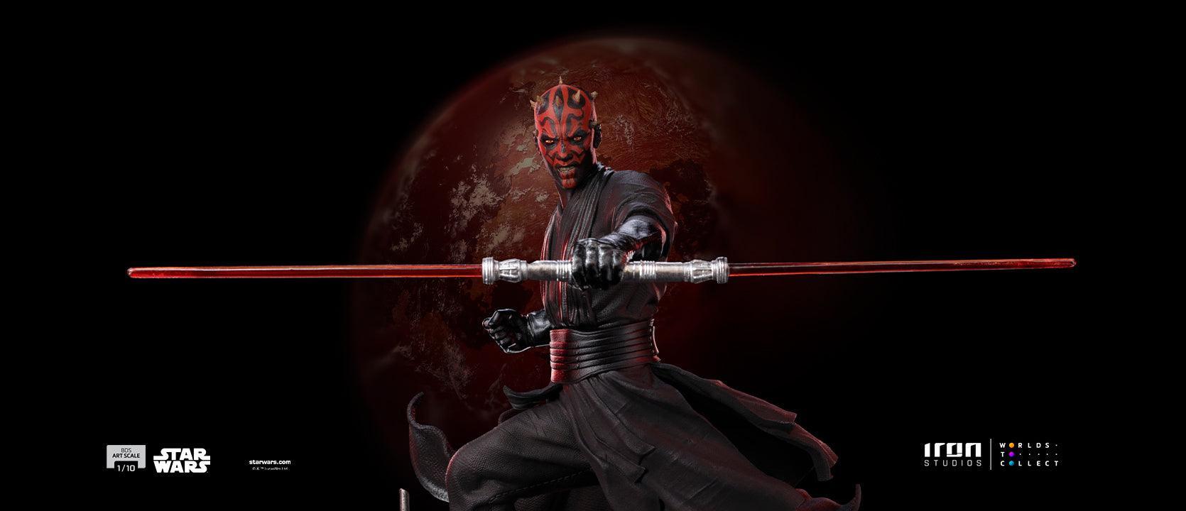 Iron Studios Star Wars Darth Maul BDS Art Scale 1/10 Statue - Premium Collectible Figure for Display & Home Decor