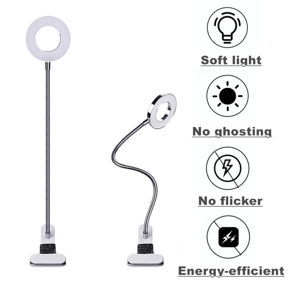 ZJchao USB Beauty Lamp - Portable LED Eyebrow & Eyelash Light for Eyebrow Shaping, Eyelash Extensions - Perfect for Home Salon, SPA, and Professional Aesthetic Treatments (USB Powered)