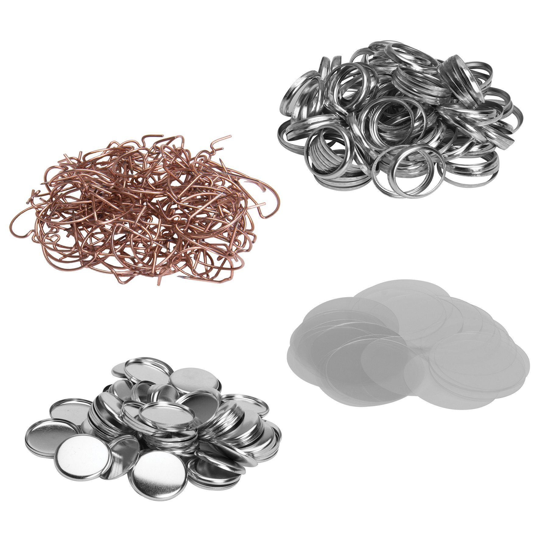 1 Inch Neil Button Parts for Sewing Machines - Pin Back Fasteners - Bulk Pack of 1000 - Perfect for DIY Crafts, Clothing Repair & Upholstery Projects