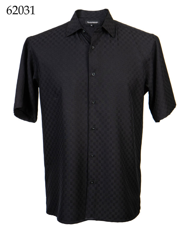 Bassiri Men's Casual Short Sleeve Shirt 62031 - Breathable Cotton Comfort for Summer, Office & Outdoor Activities