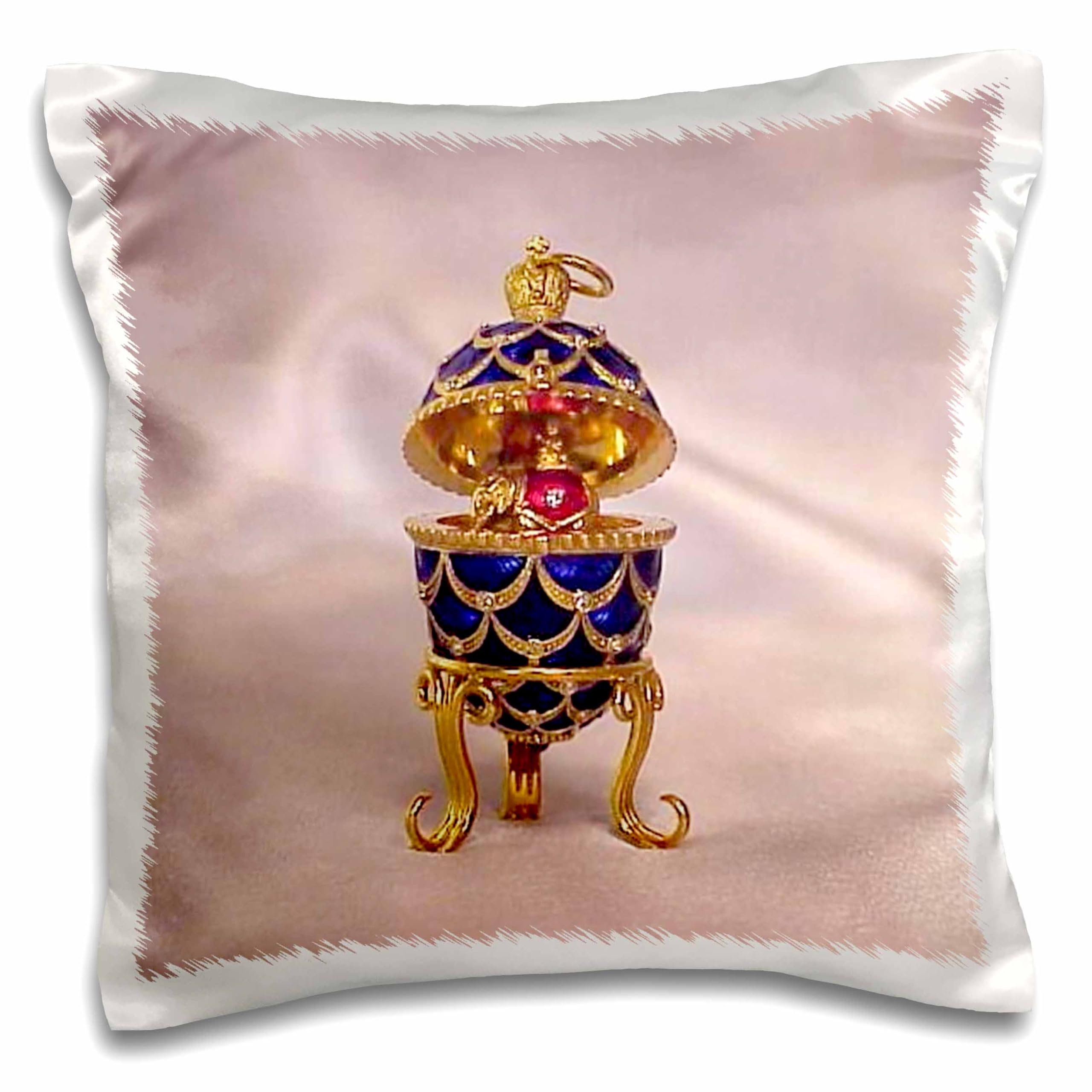 3D Rose PC_3148_1 Pinecone Faberge Egg Picture - Unique Home Decor, Gift Idea for Easter, Christmas & Collectors - Perfect for Wall Art, Bedroom, Living Room & Office Decorations