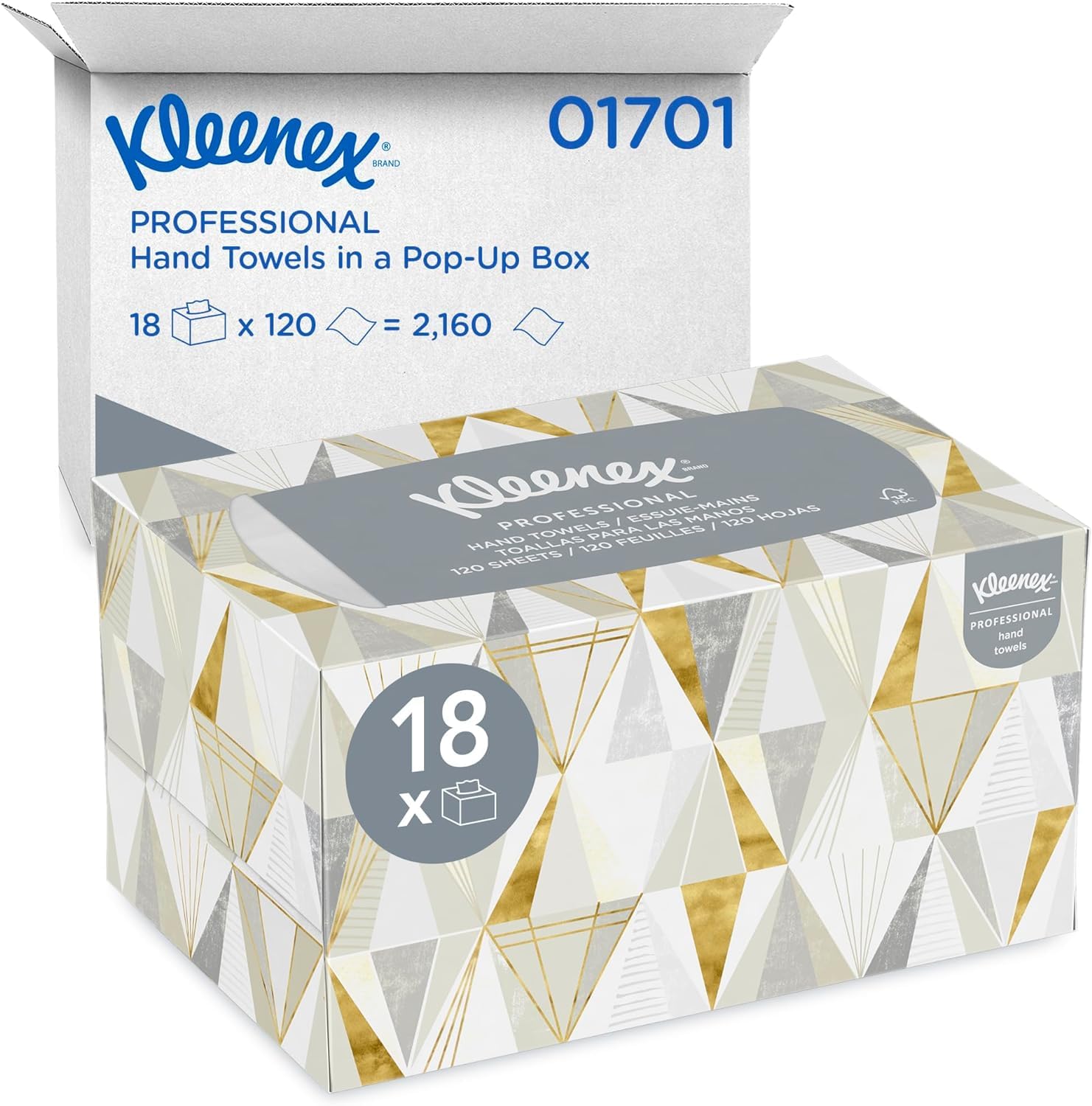 Kleenex Hand Towels White - Recycled Fiber, 10.5