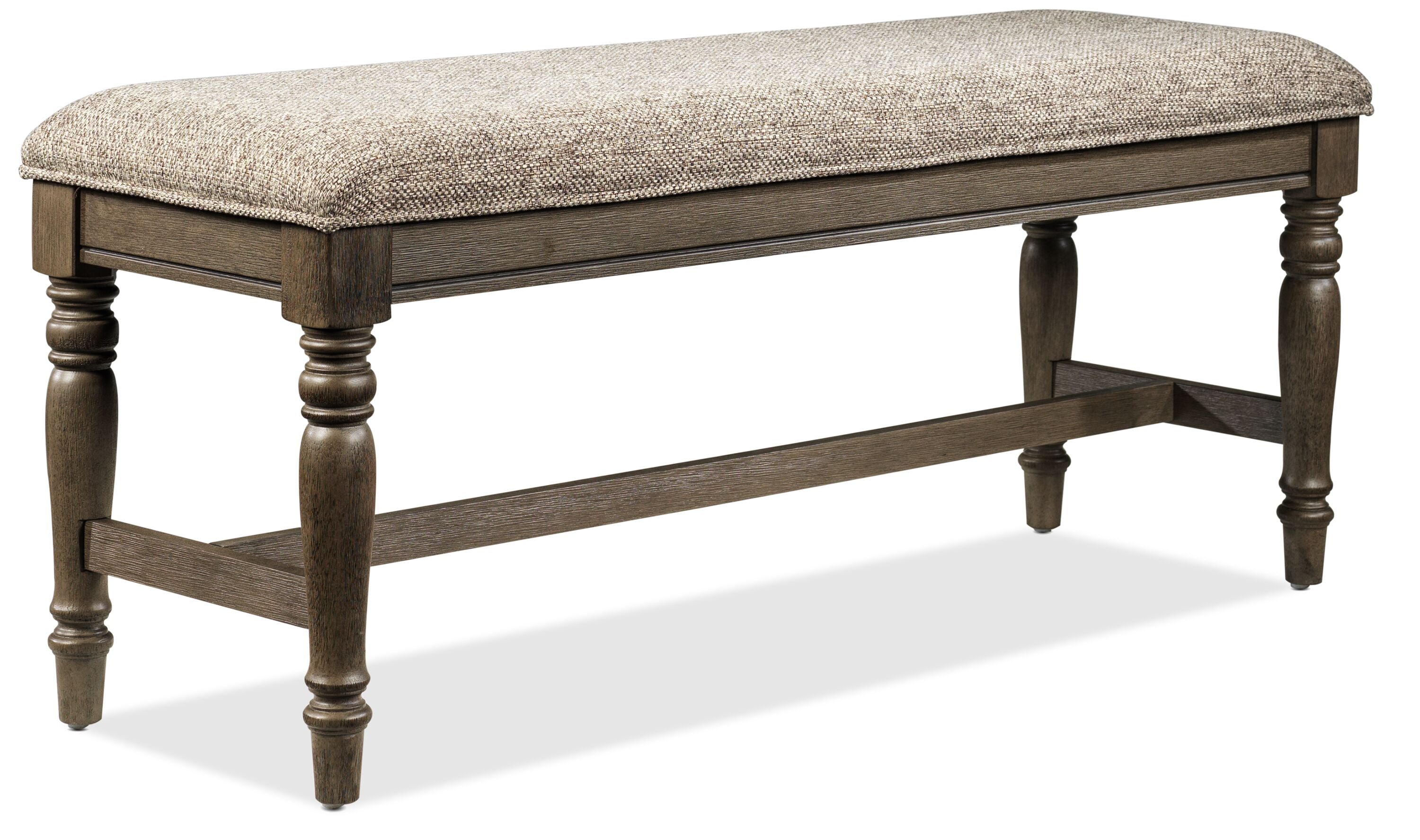 Bilboa 6-Piece Extendable Dining Table Set with Bench - Roasted Oak Finish - Perfect for Small Spaces & Family Gatherings