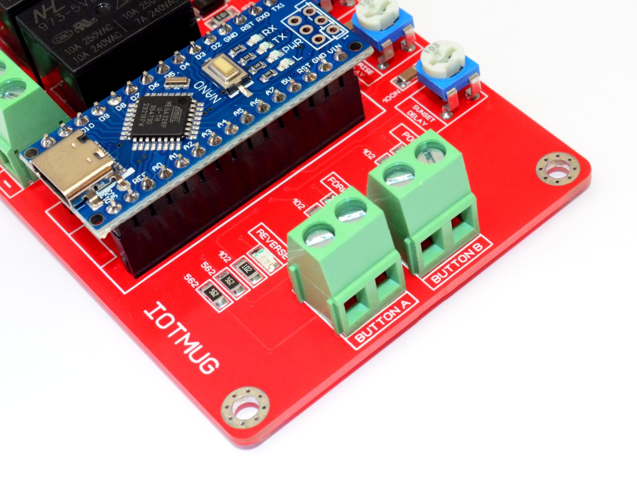 Automatic Chicken Coop Door Opener with Light Sensor - 12-35V 2A Reverse Polarity Controller for Linear Actuator | Sunrise/Sunset & Dusk to Dawn Automation | Perfect for Poultry Farm, Backyard Coops, and Automatic Gate Systems