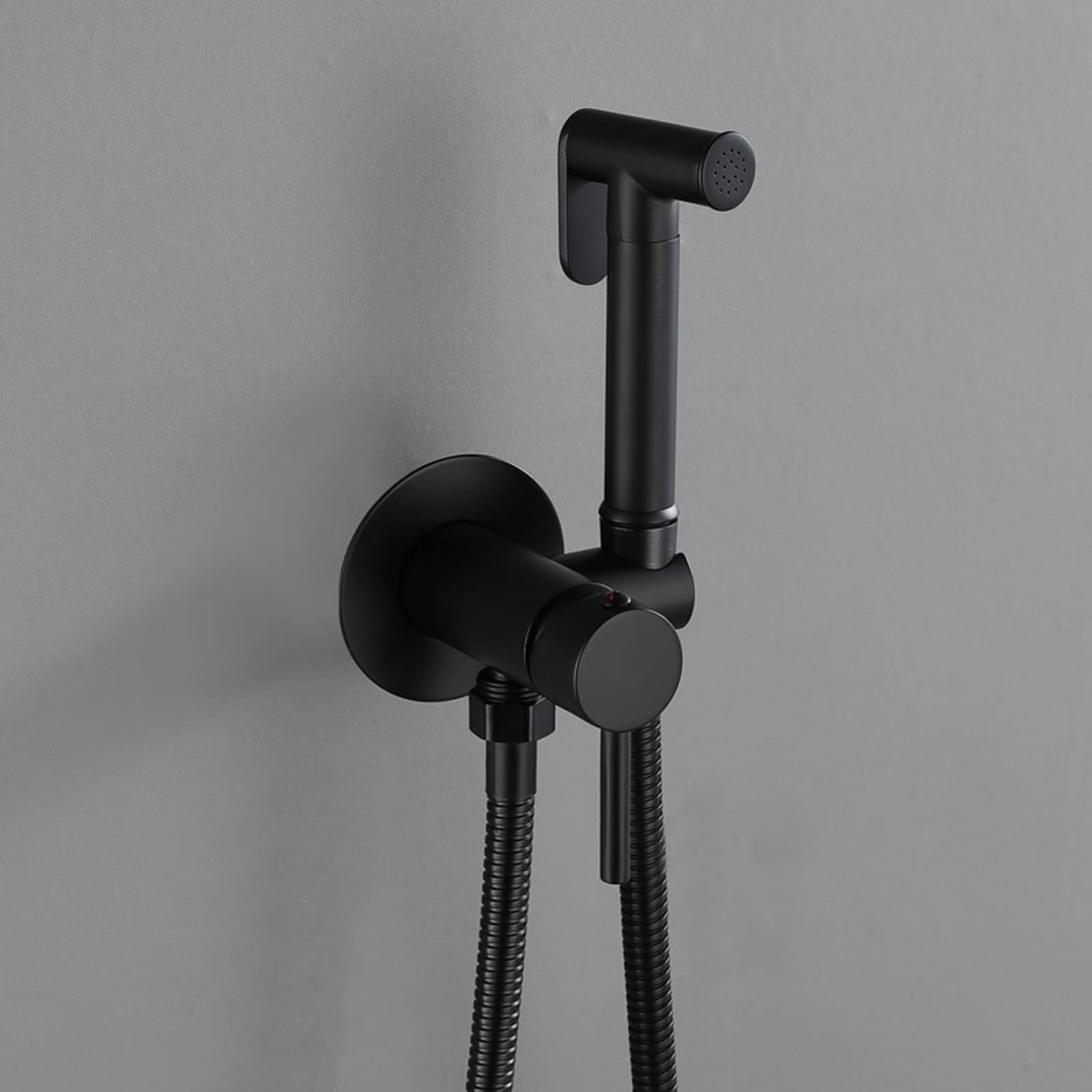 Portable Handheld Bidet Sprayer for Toilet - Hot & Cold Water Rustproof Shower Head with Single Hole Faucet Kit - Personal Hygiene & Cleaning - Easy Install Black Bathroom Accessory (Perfect for Toilet Cleaning, Baby Care & Personal Hygiene)