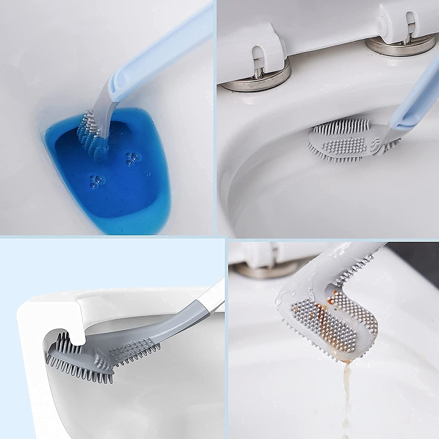 Golf Toilet Brush with Long Handle - Anti-Slip & Drip-Free for Bathroom Cleaning