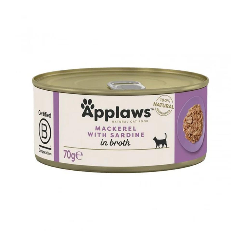 Premium Mackerel & Sardine Wet Cat Food - High Protein, Grain-Free Canned Cat Food for Adult & Senior Cats - Perfect for Mealtime, Training & Special Treats