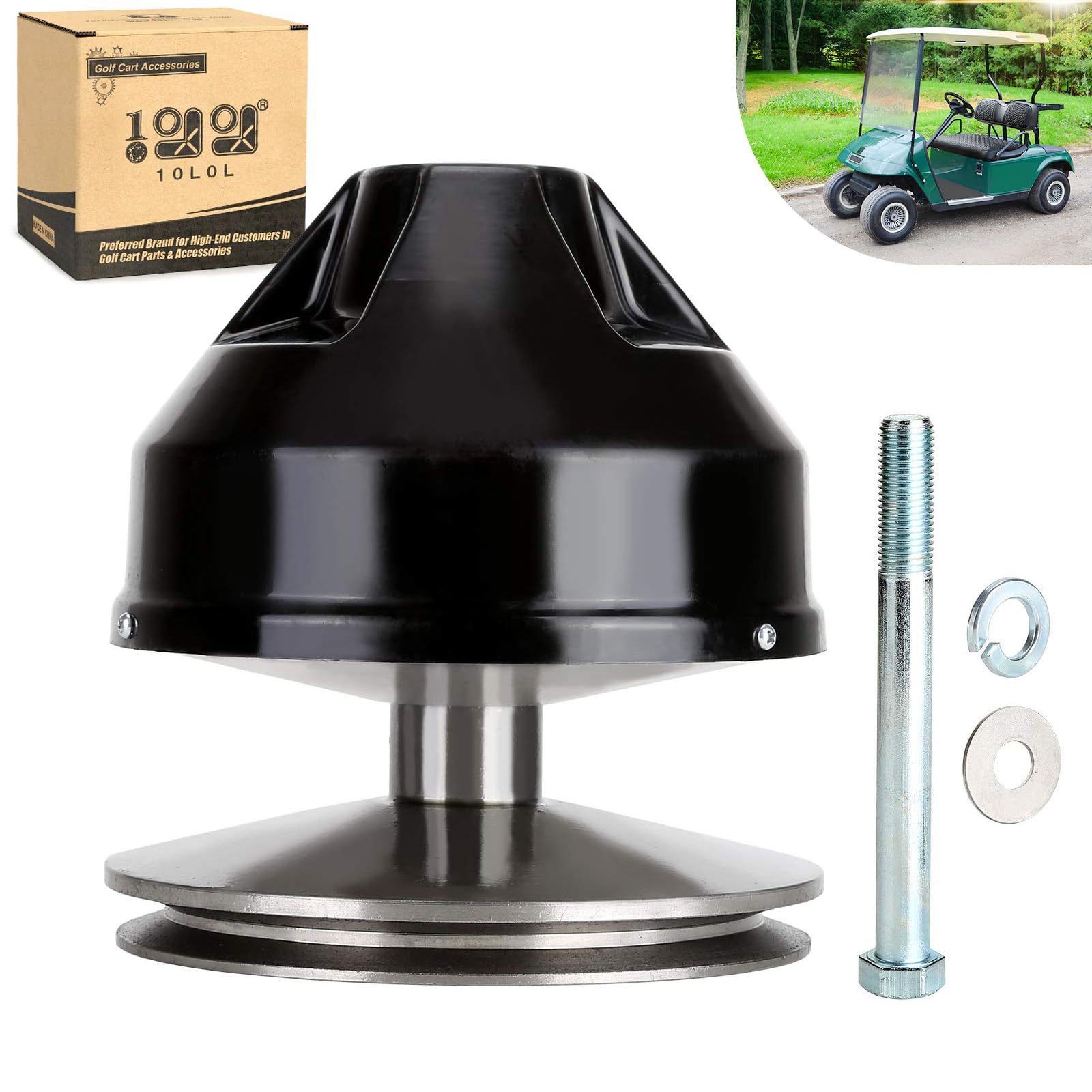 EZGO Golf Cart Primary Drive Clutch Kit 10L0L Replacement for 2-Cycle Gas Models 1976-1988 - Fits OEM 23192-G1, 9036, 14152-G1, 15060-G1 - Perfect for Golf Course Maintenance & Off-Road Utility Vehicles