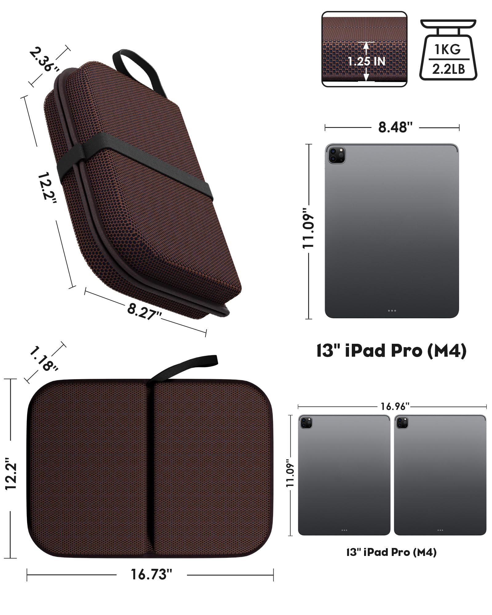 Gel Seat Cushion for Office Chair & Travel - Thick Foldable 16.5x12 Inch Memory Foam Cushion - Sciatica & Coccyx Pain Relief - Perfect for Car, Wheelchair, Long Sitting at Work or Home