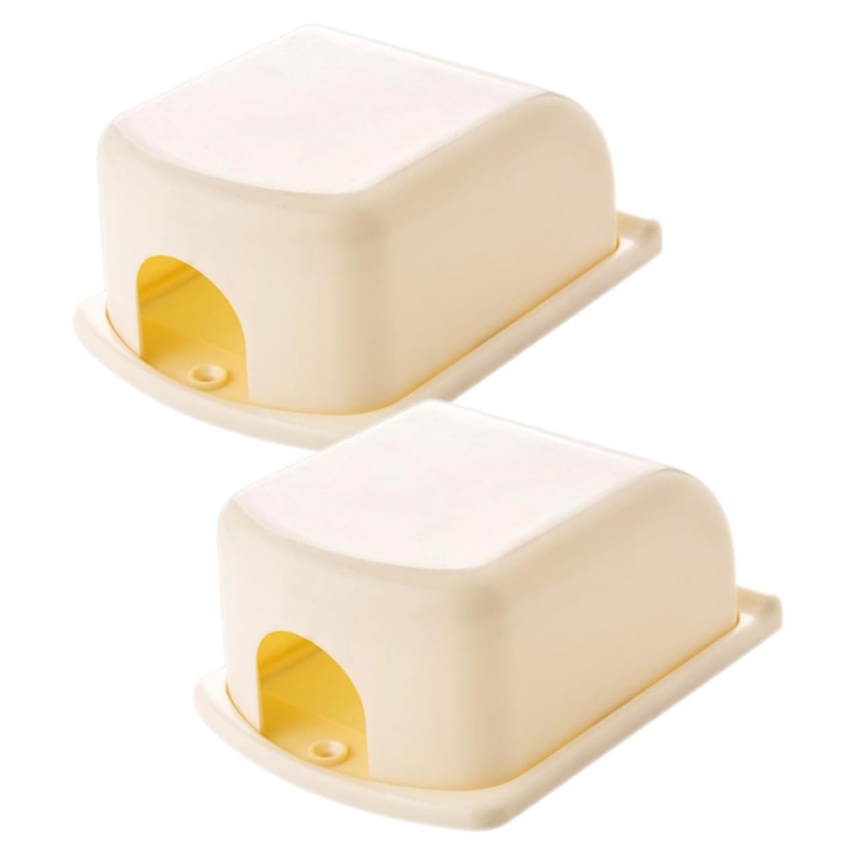 VICASKY 6-Pack Childproof Electrical Outlet Covers - Shockproof Beige ABS Safety Plugs for Baby Proofing Homes & Offices