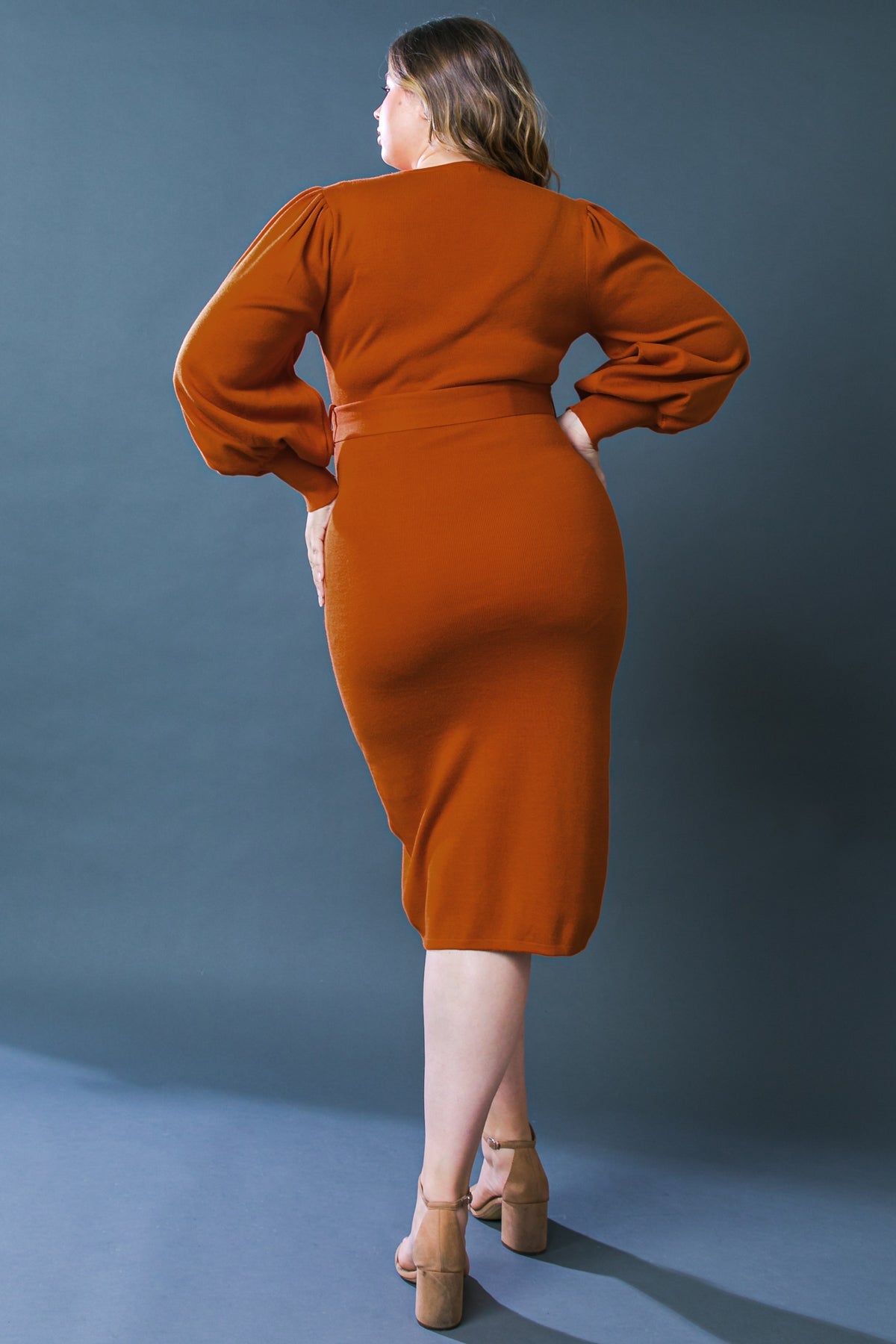 MATILDA SWEATER MIDI DRESS - Women's Knitted Long Sleeve Turtleneck Dress for Fall & Winter - Perfect for Office, Date Night and Holiday Parties